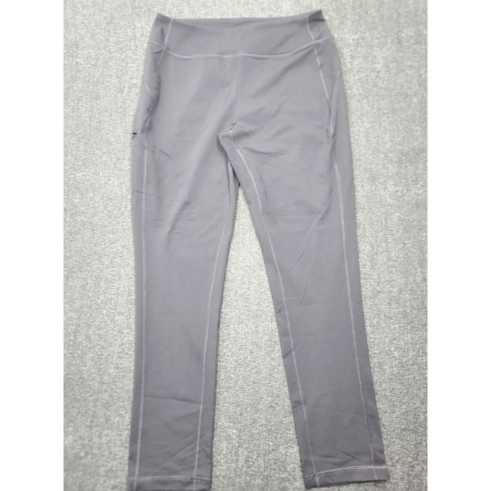 Vintage Duluth NoGA Classic Slim Leg Pants Gray Womens M Inseam 31 in Nylon Spandex Jersey Cargo Activewear Hiking Yoga Size 32" / US 10 / IT 46 - 2 Thumbnail
