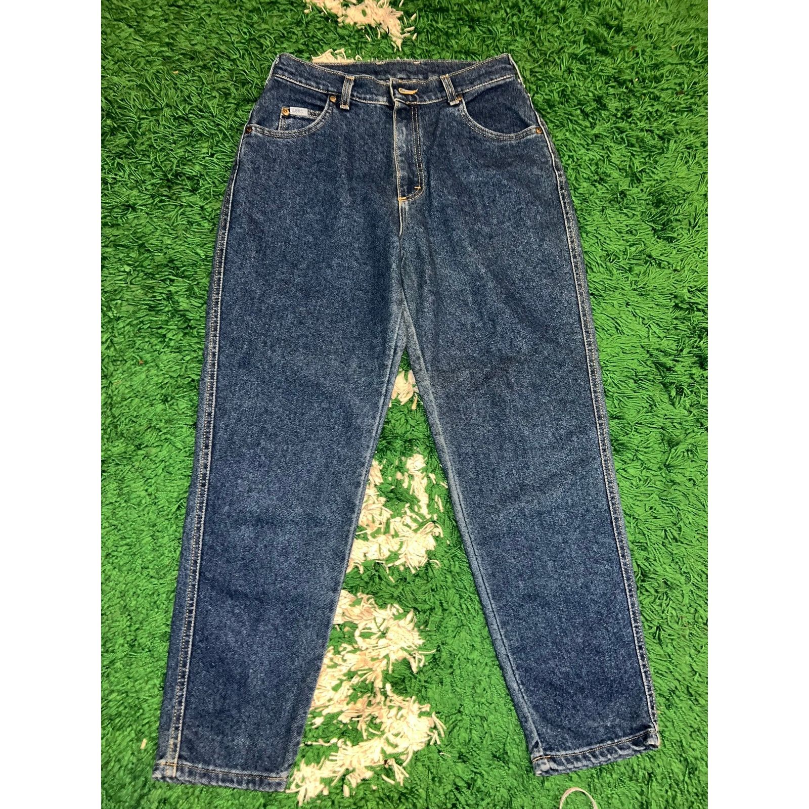 Lee Vintage Women's Lee Petite Blue Denim Jeans Bottoms VTG 12 P Size 34" / US 12 / IT 48 - 2 Thumbnail
