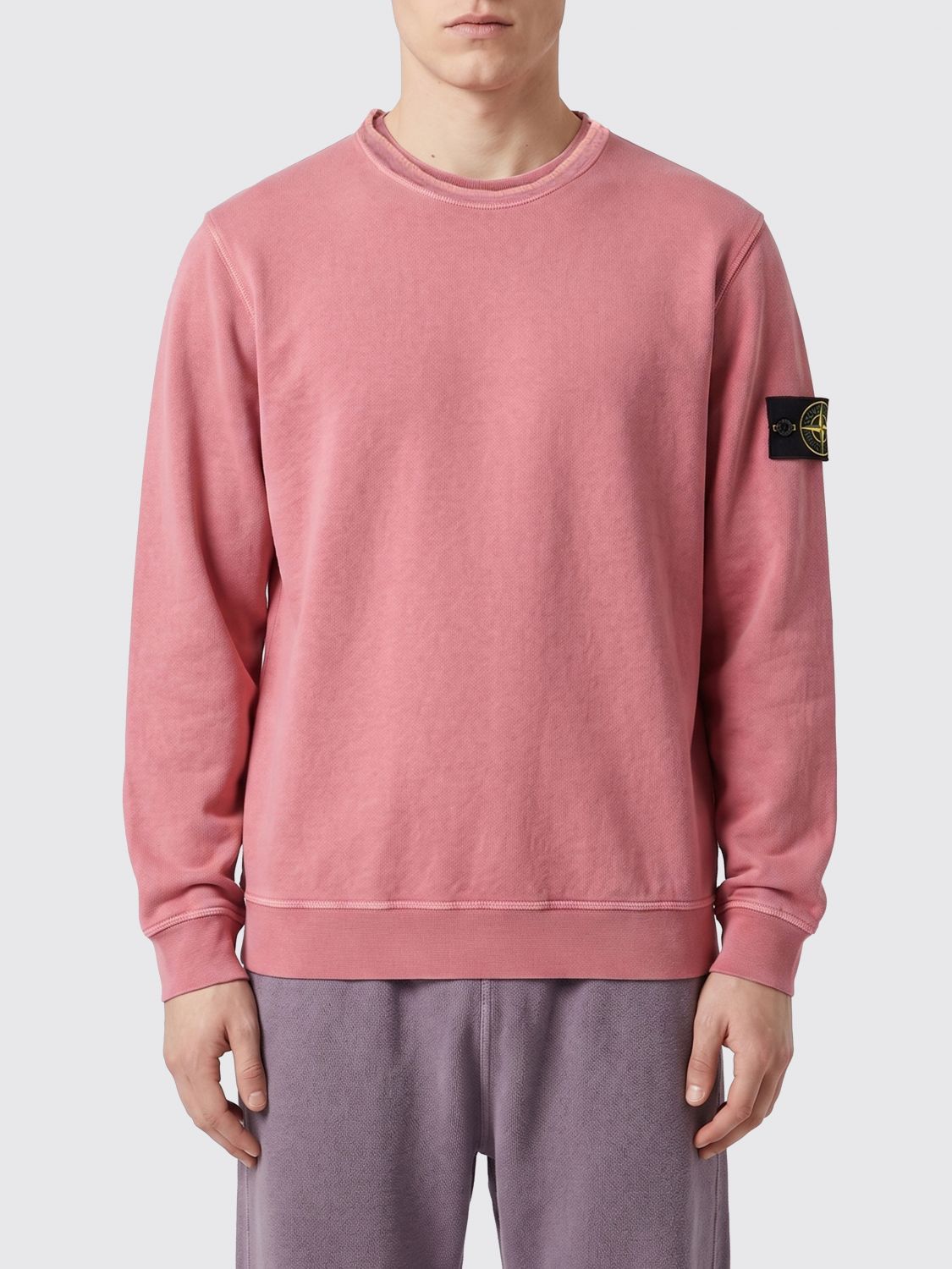 Stone Island Stone Island Sweatshirt Men Baby Pink Size US S / EU 44-46 / 1 - 1 Thumbnail