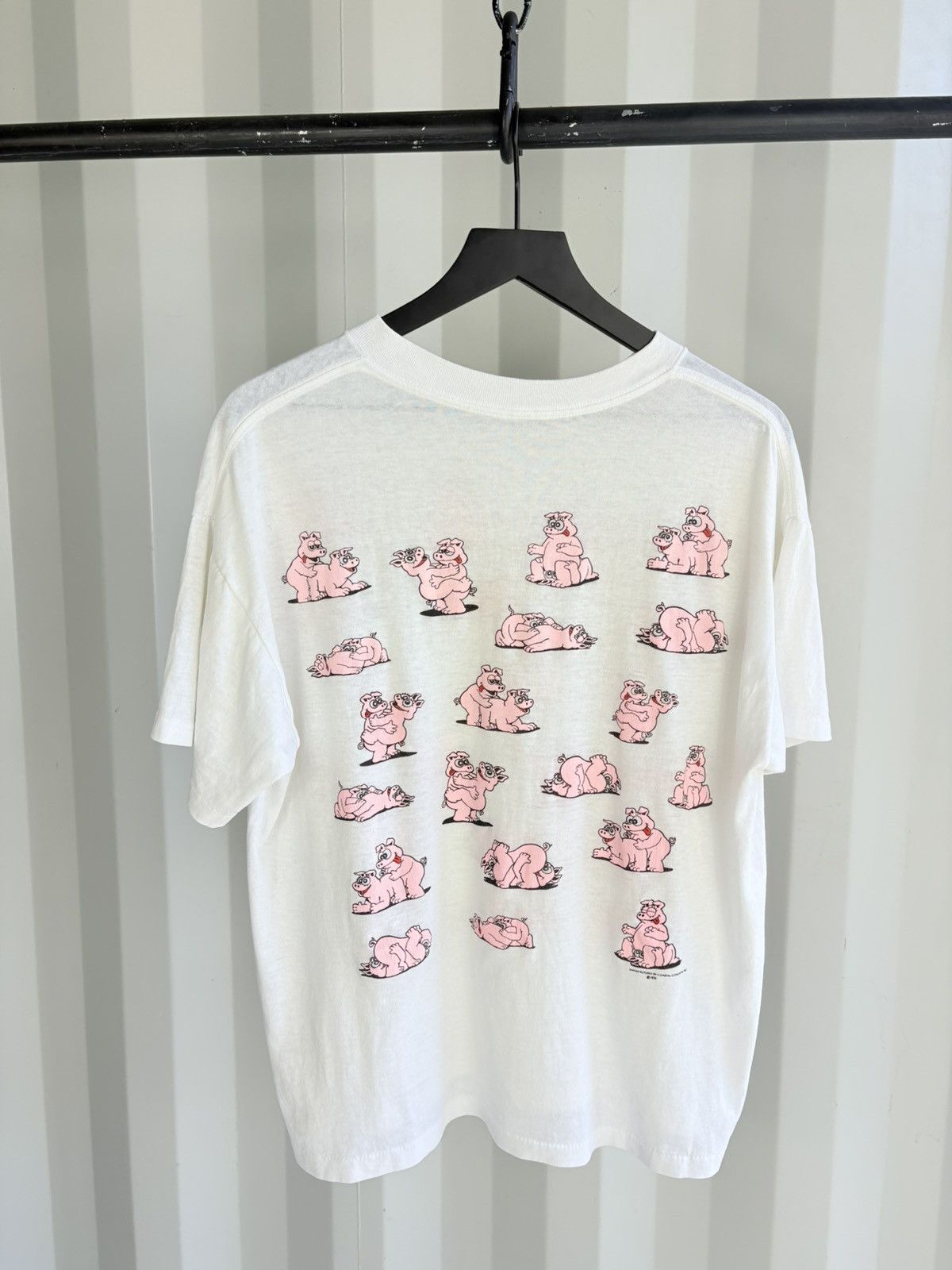 Vintage Vintage Dirty Pig Sex Shirt Faded Distressed Grunge Band Size US XL / EU 56 / 4 - 2 Thumbnail
