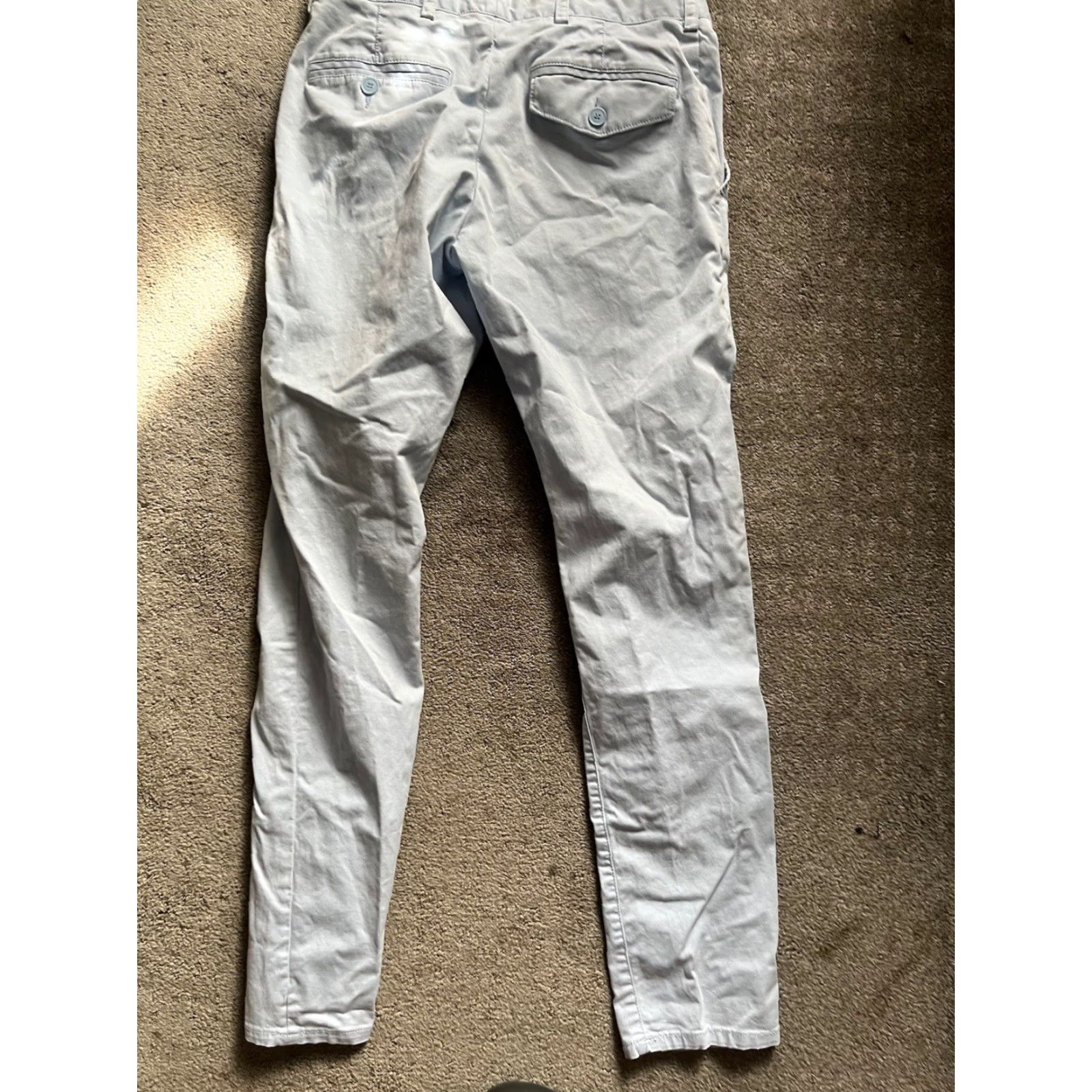 French Connection FRENCH CONNECTION Light Blue PANT CHINO STRETCH MACHINE GUN SZ 30 X 31 Size US 30 / EU 46 - 3 Thumbnail