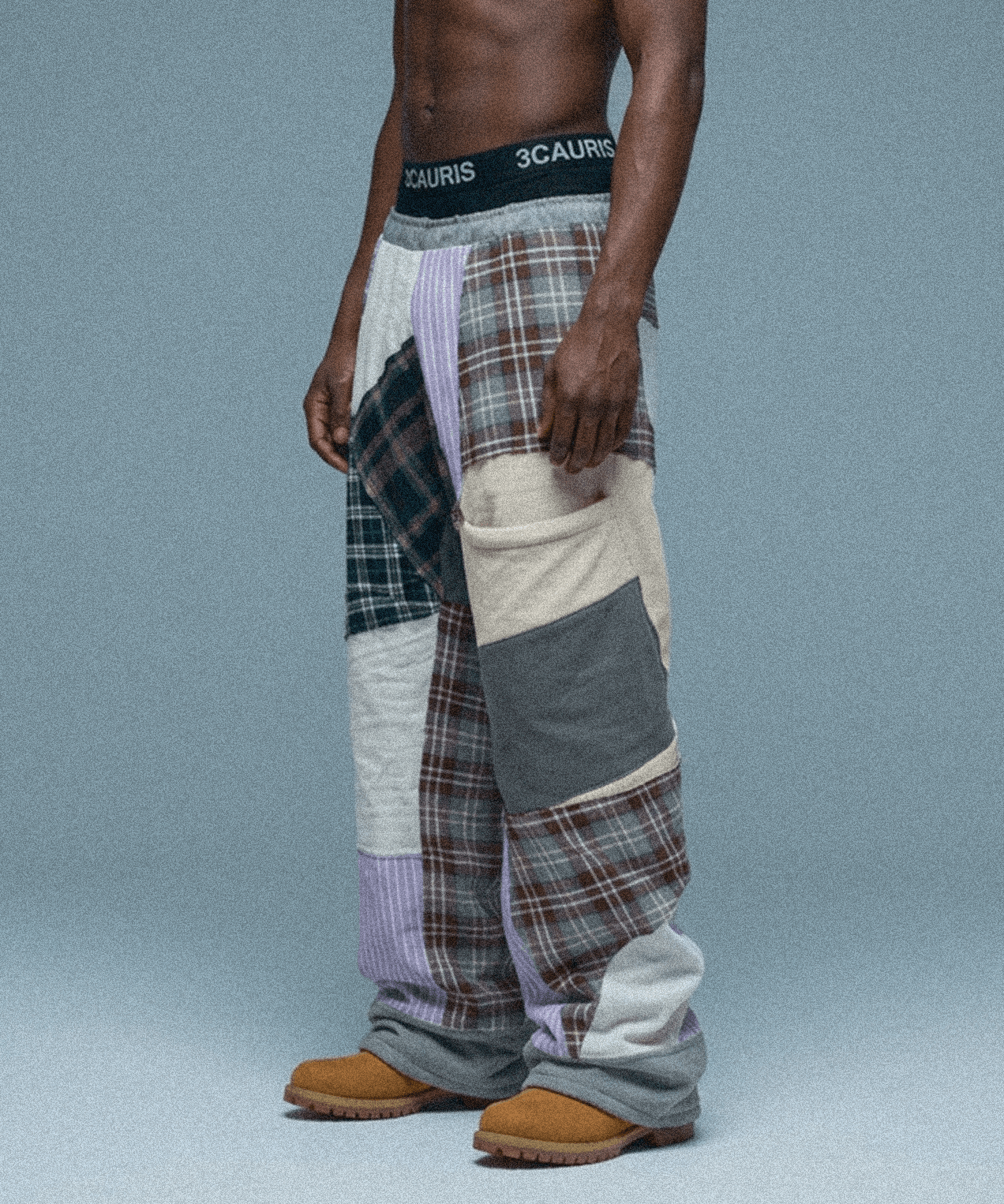 Other 3CAURIS 90s Patchwork Baggy Size US 37 - 2 Thumbnail