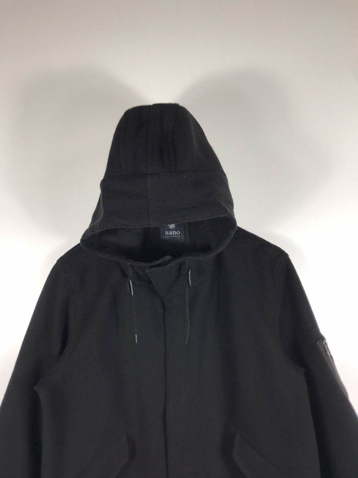 Japanese Brand × NANO universe 🔥Nano Universe Hooded Wool Zipper Jacket Size US XL / EU 56 / 4 - 4 Thumbnail