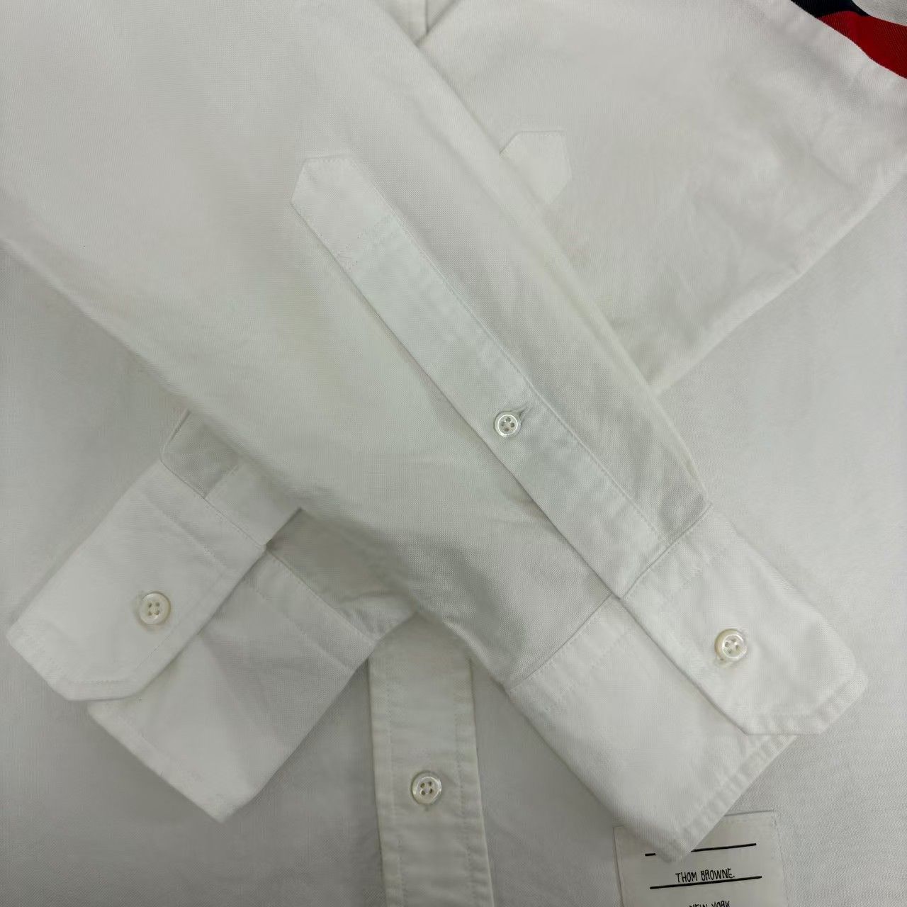 Thom Browne Thom Browne Oxford Cloth Shirt with Stripes - dmc Size US XL / EU 56 / 4 - 5 Thumbnail