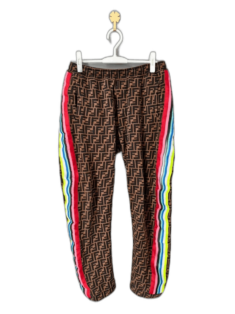 Fendi Fendi Double F Printed Sweatpants-yf Size US 44 / EU 60 - 1 Thumbnail