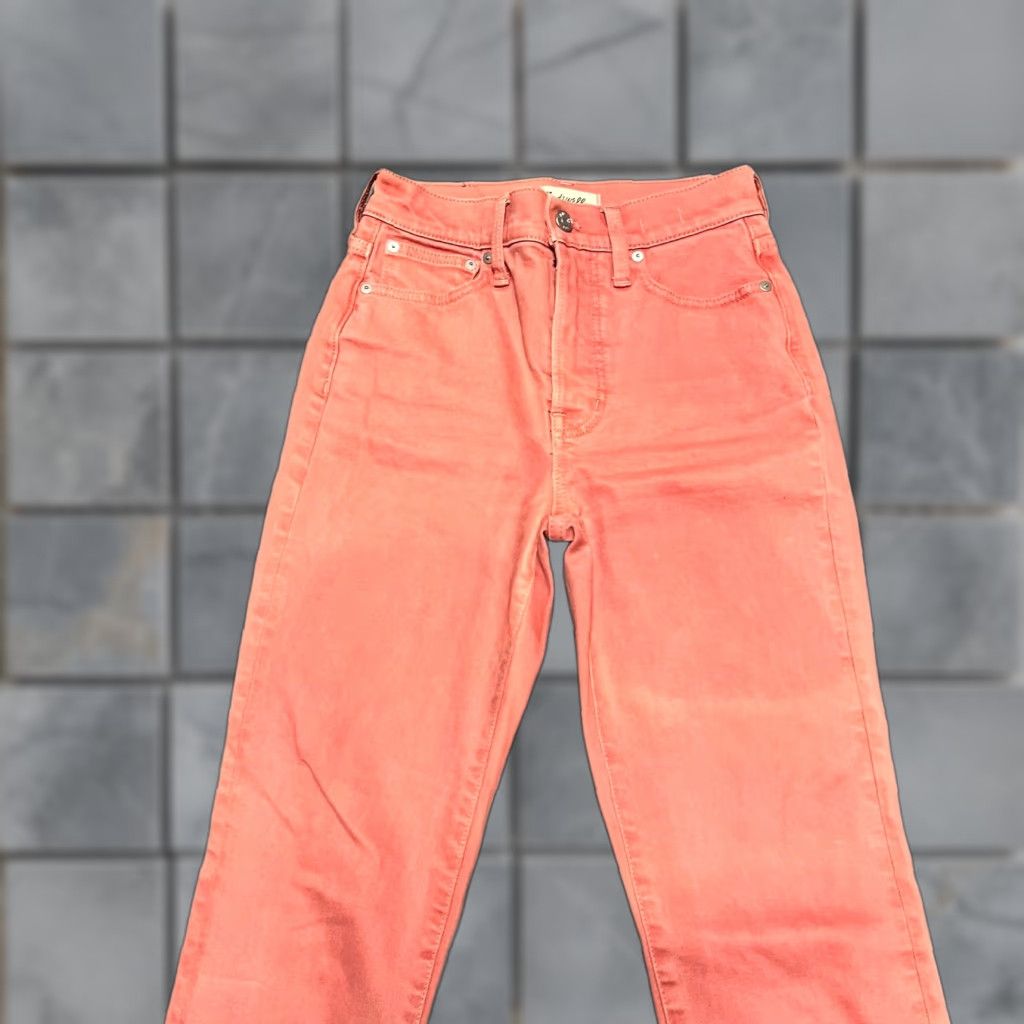 Madewell Madewell Jeans Womens 23 Cropped Denim Pants Vintage High Rise 26x26 Pink Womens Size 40" / US 18 - 1 Thumbnail