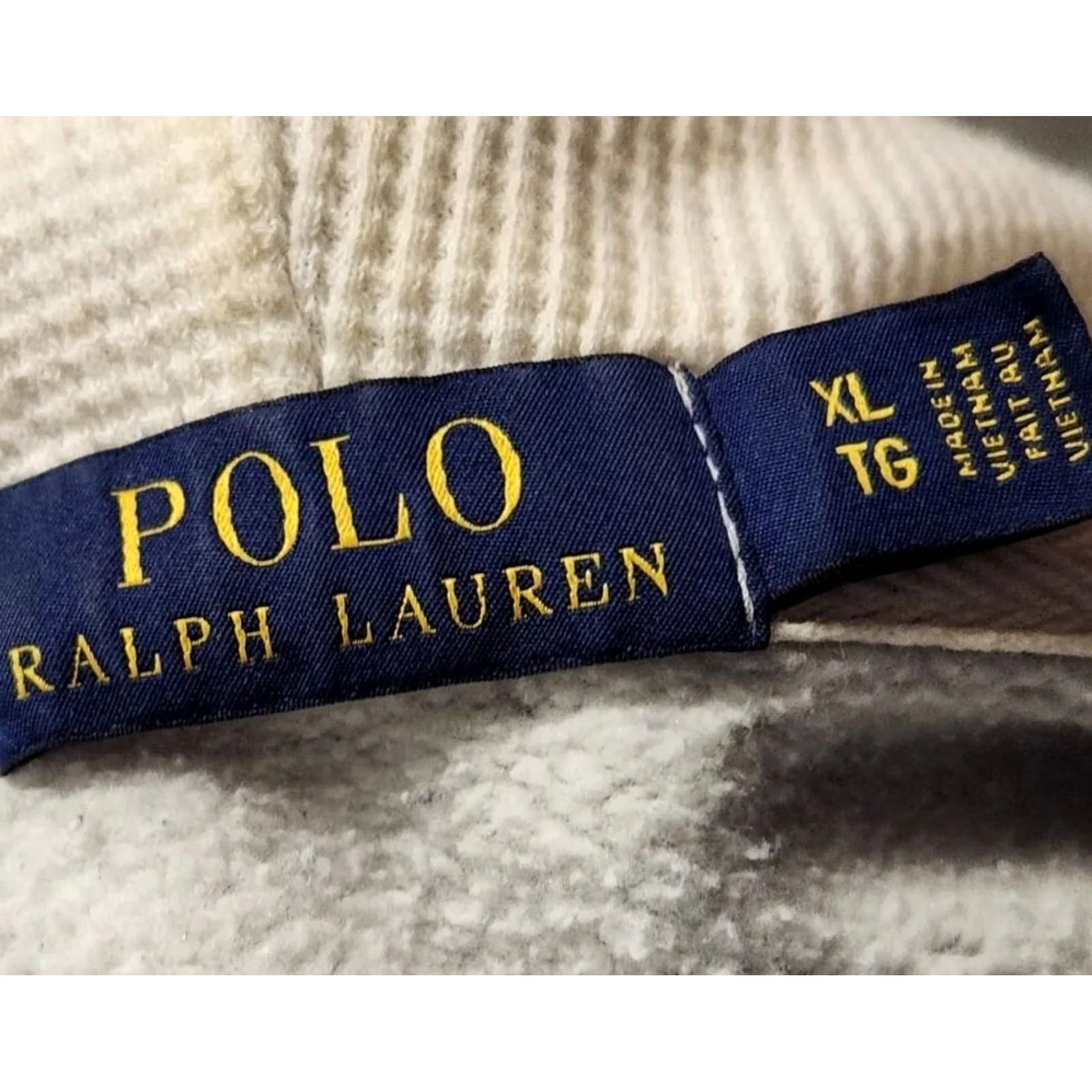 Polo Ralph Lauren Ralph Lauren Fleece Hoodie Adult XL Gray Burgundy-Pony Embroidered Zip Mens Size US XL / EU 56 / 4 - 5 Thumbnail