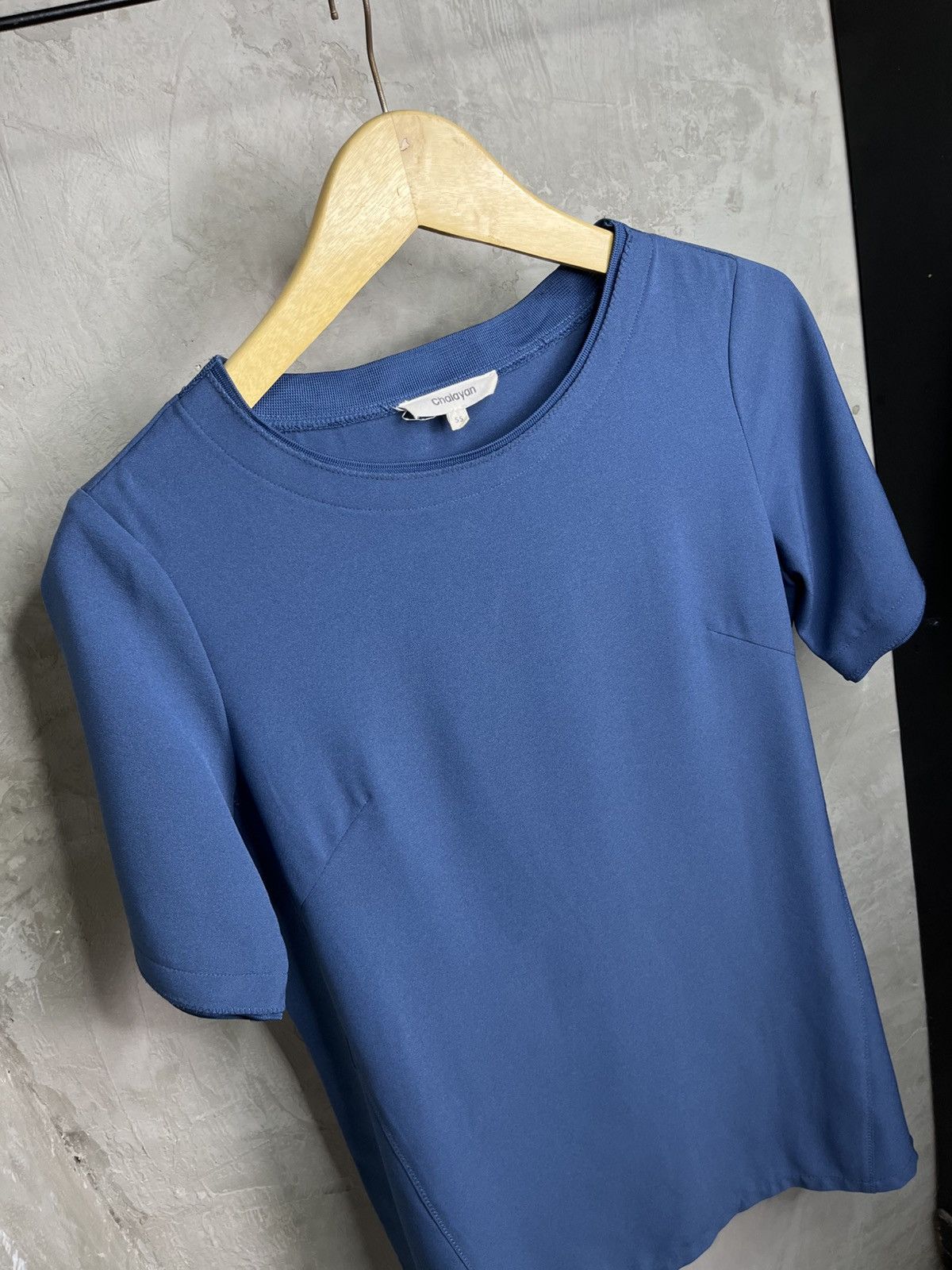 Hussein Chalayan Hussein Chalayan Minimalist Paneled Tee Cobalt Blue Size US M / EU 48-50 / 2 - 3 Thumbnail