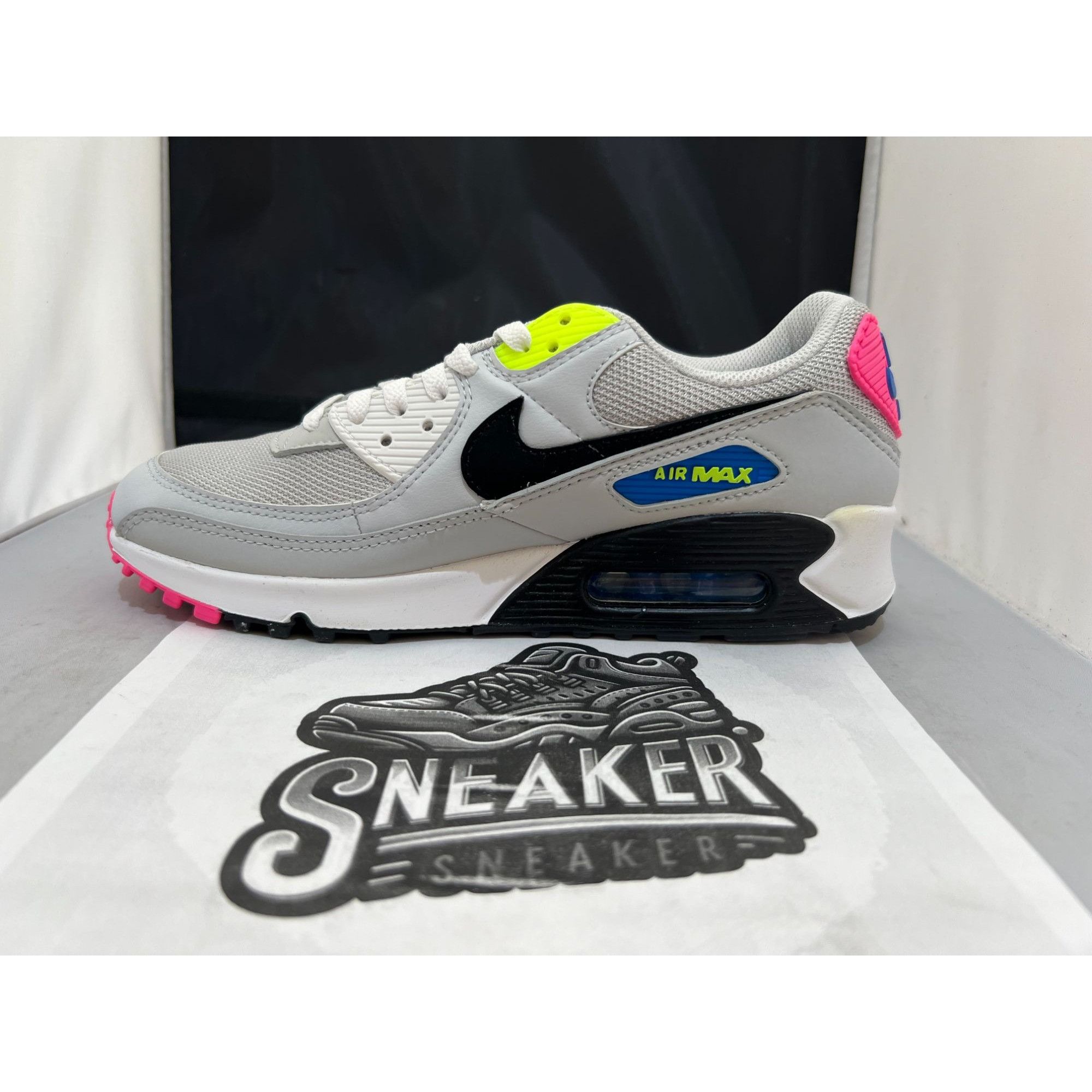 Nike Air Max 90 Platinum/Black-Pink - DZ4398 001 Men's size