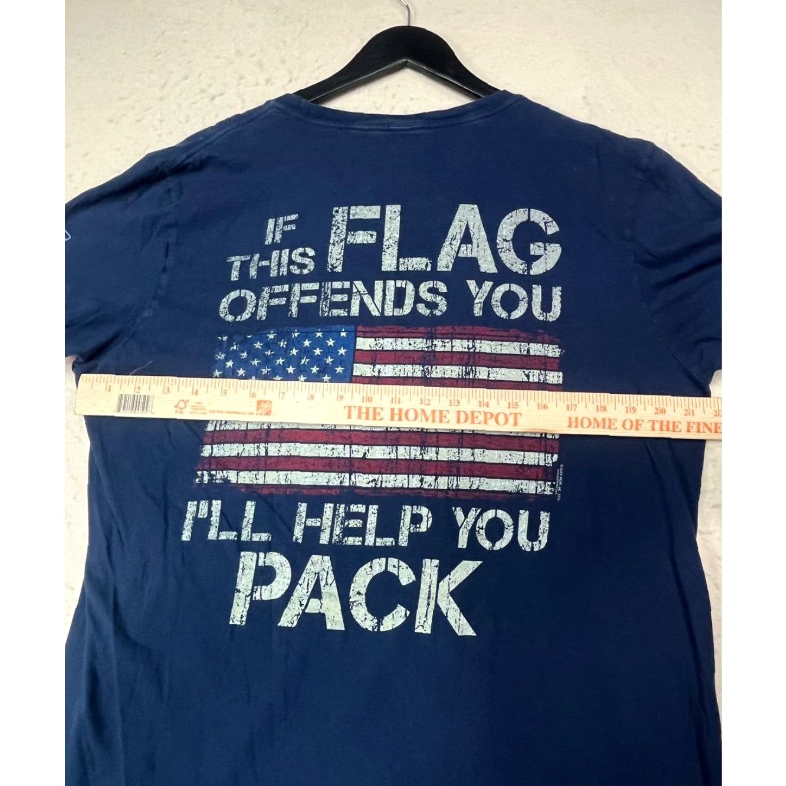 Vintage Buck Wear Men T-Shirt Blue Size L USA Flag Patriotic Graphic Print Crew Neck Short Sleeve Vintage No (if allowed) Size US L / EU 52-54 / 3 - 3 Thumbnail