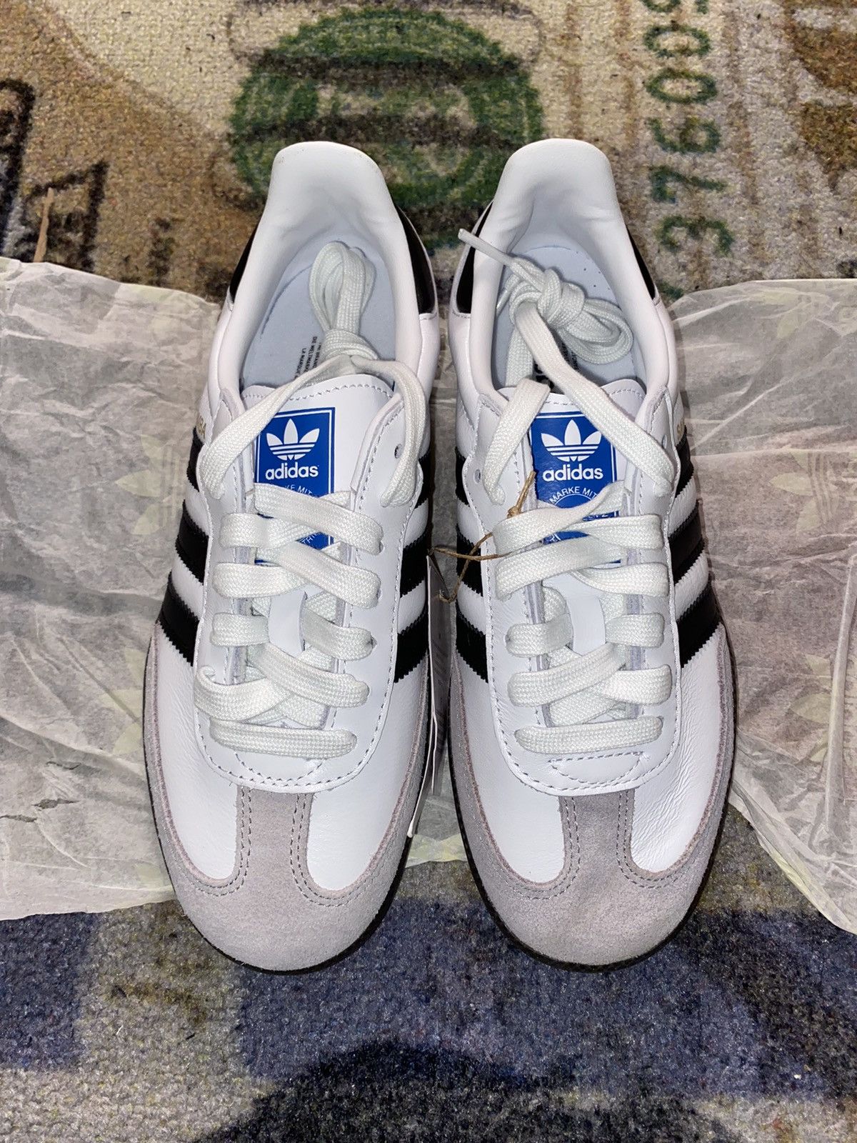 Adidas Adidas Samba OG Cloud White Core Black Size US 5 / IT 35 - 3 Thumbnail
