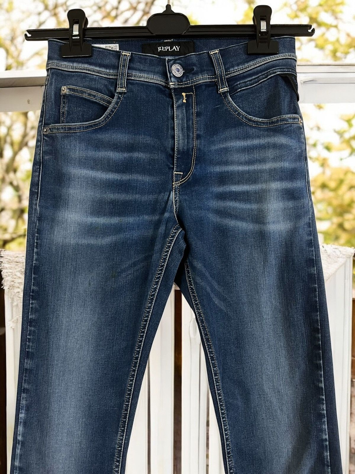 Replay Replay Wallys Hyperflex blue skinny jeans size 26 Size 26" / US 2 / IT 38 - 2 Thumbnail