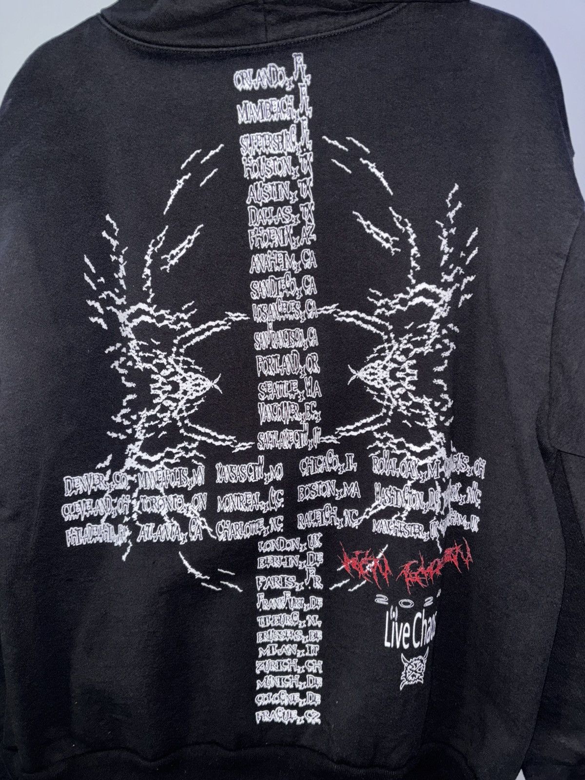 Ken Carson Ken Carson Chaos Tour Merch Zip Up Hoodie Size US S / EU 44-46 / 1 - 2 Thumbnail