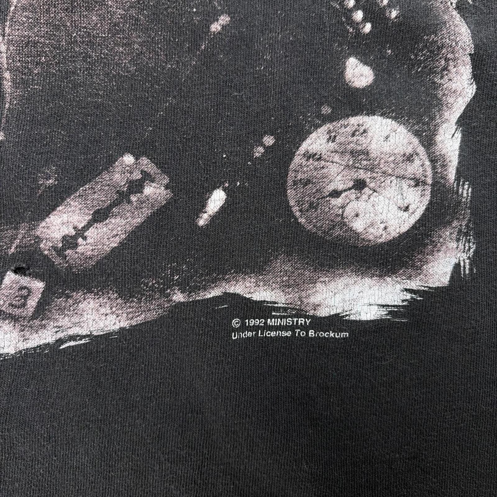 Other Vintage 1992 Ministry Pushead Psalm 69 Brockum Band T-Shirt Size US XL / EU 56 / 4 - 5 Thumbnail