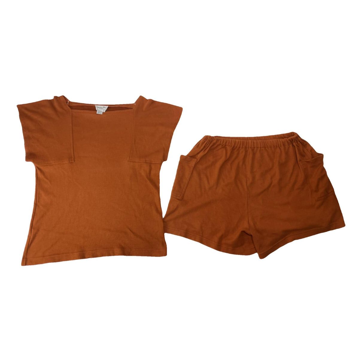 Dior Orange Cotton Knitwear Size L / US 10 / IT 46 - 1 Thumbnail