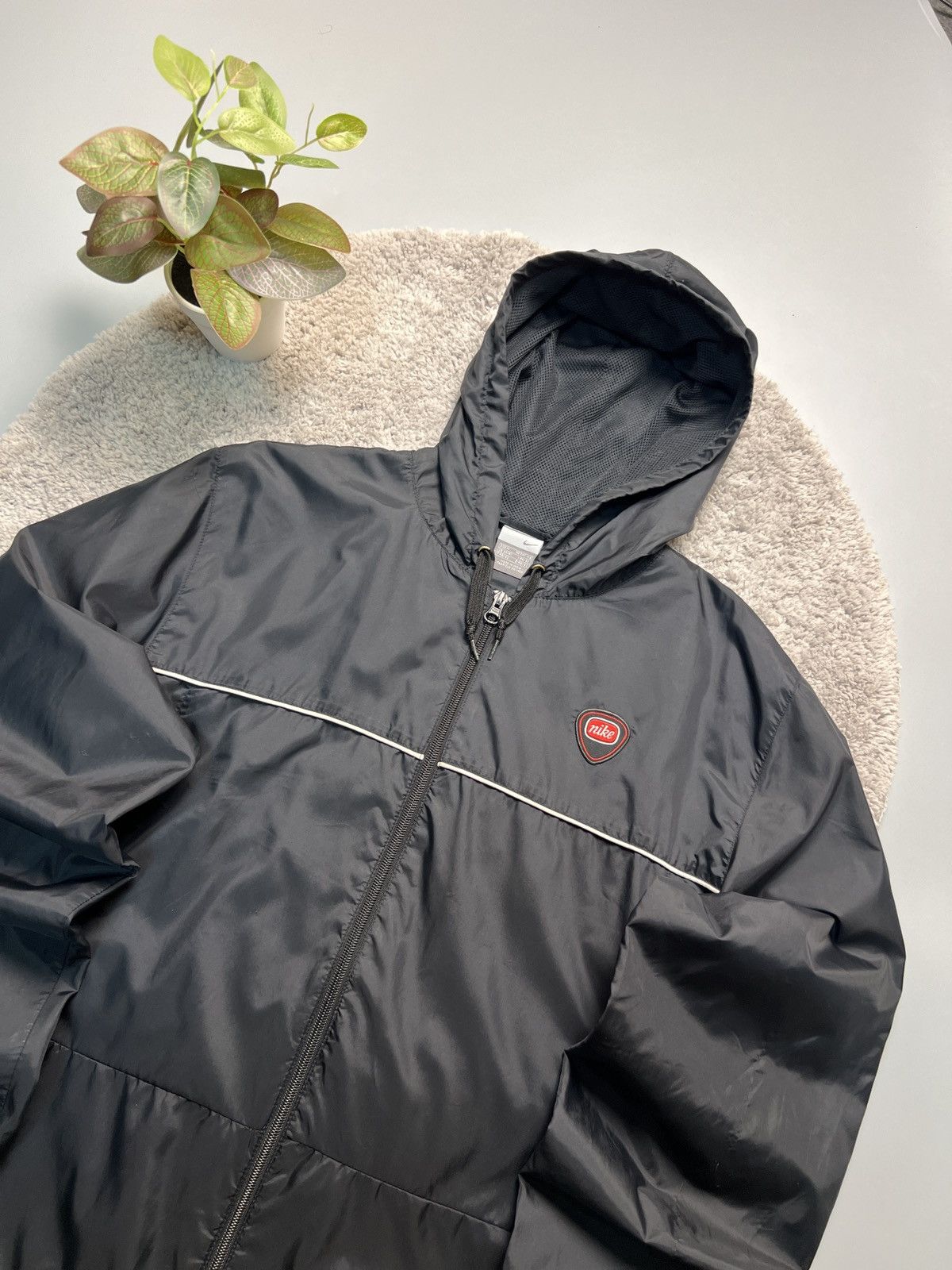 Nike × Vintage Vintage 90’s Nike Nylon Track Jacket Drill Mini Swoosh Y2k Size US M / EU 48-50 / 2 - 2 Thumbnail