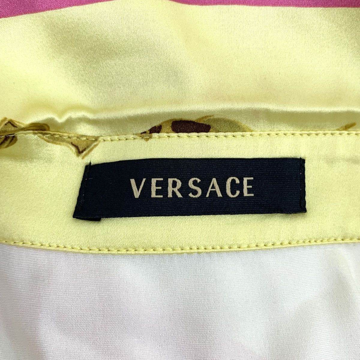 Versace Versace Colorful Silk Collared Long Sleeve Shirt K26WX Size M / US 6-8 / IT 42-44 - 5 Thumbnail