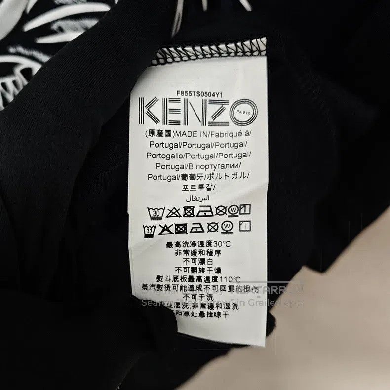 Kenzo Kenzo Black Classic Tiger Head Printed Logo Short-Sleeve T Size M / US 6-8 / IT 42-44 - 6 Thumbnail