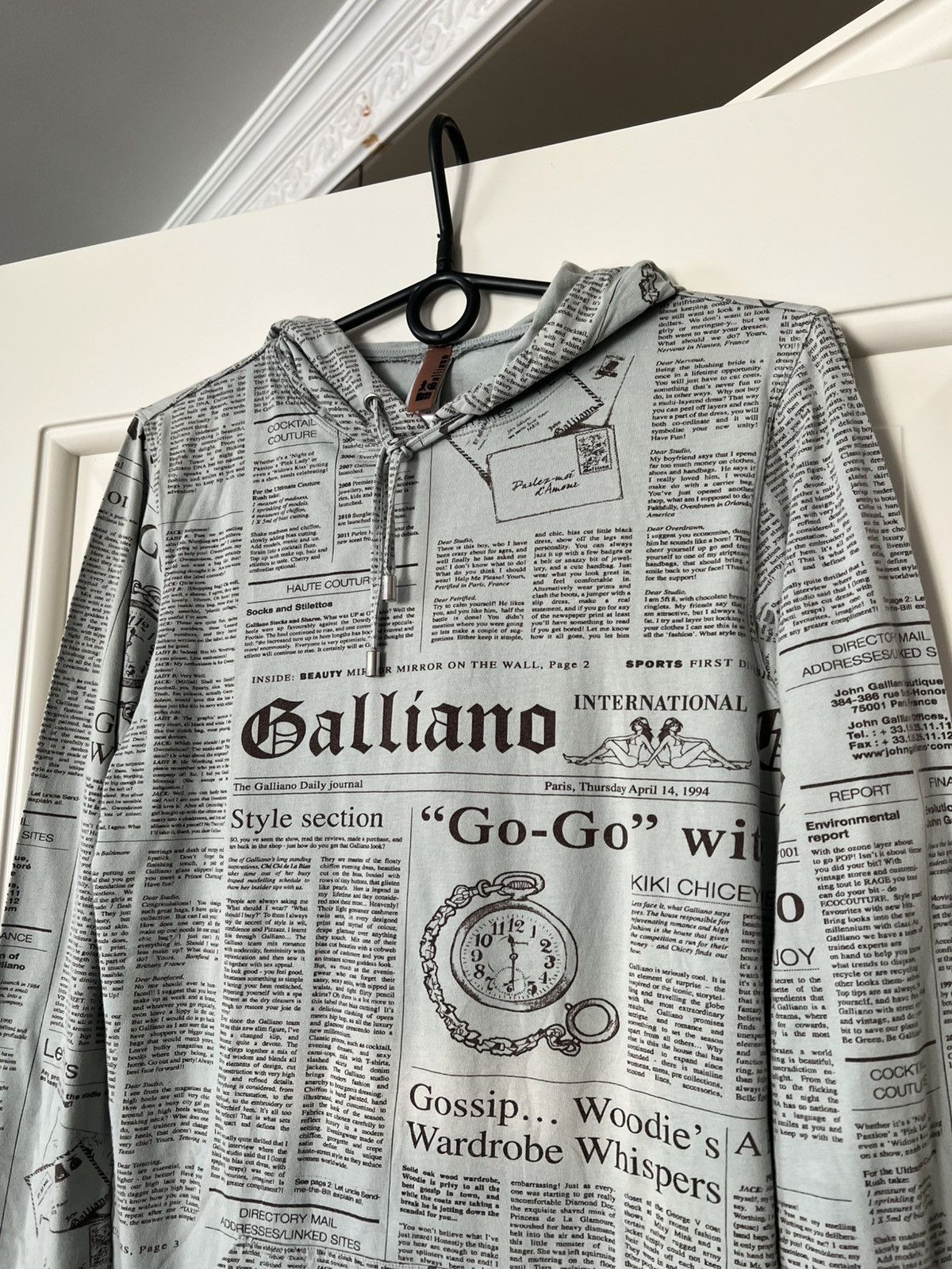 John Galliano John Galliano Gazette Hoodie Size US XS / EU 42 / 0 - 3 Thumbnail