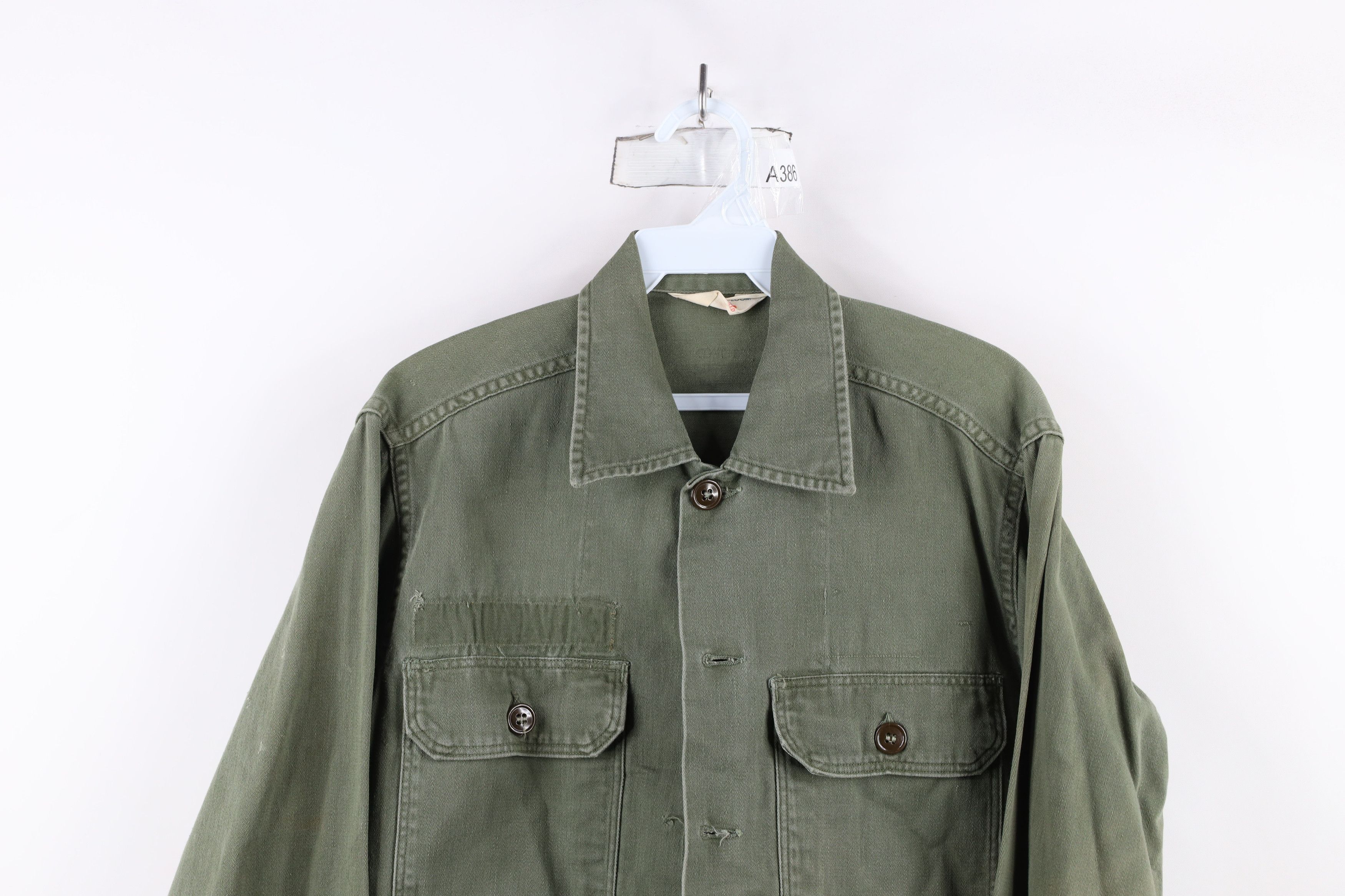 Fruit Of The Loom × Vintage Vintage 50s Fruit of the Loom Korean War Field Shirt Jacket Size US M / EU 48-50 / 2 - 2 Thumbnail
