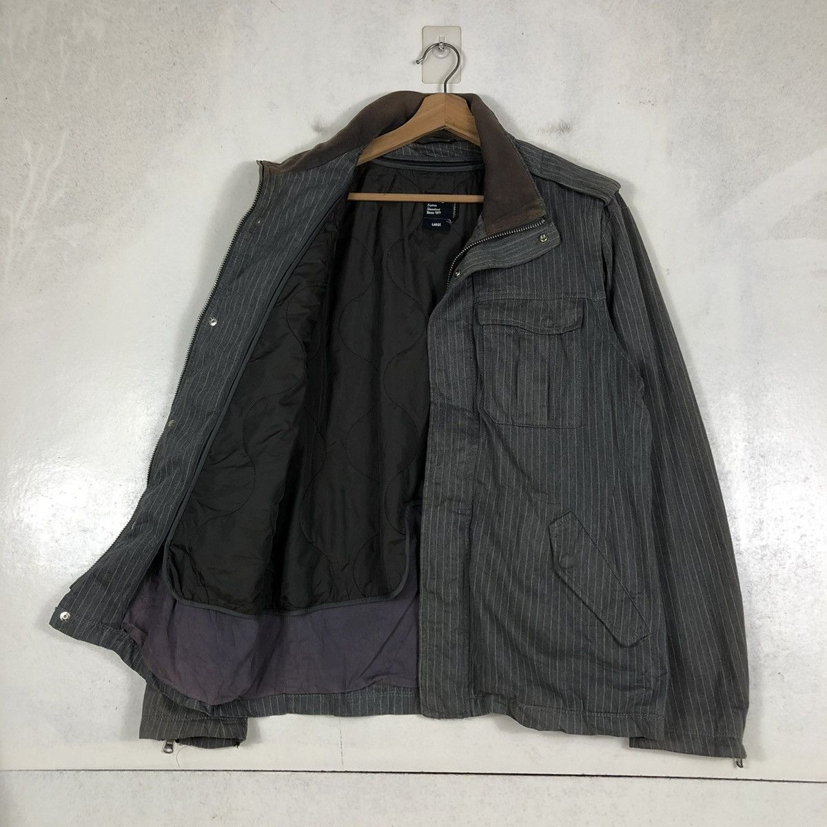 Japanese Brand VINTAGE HICKORY CHORE JACKET SHIPS JAPAN CARGO MULTI POCKET Size US L / EU 52-54 / 3 - 12 Thumbnail
