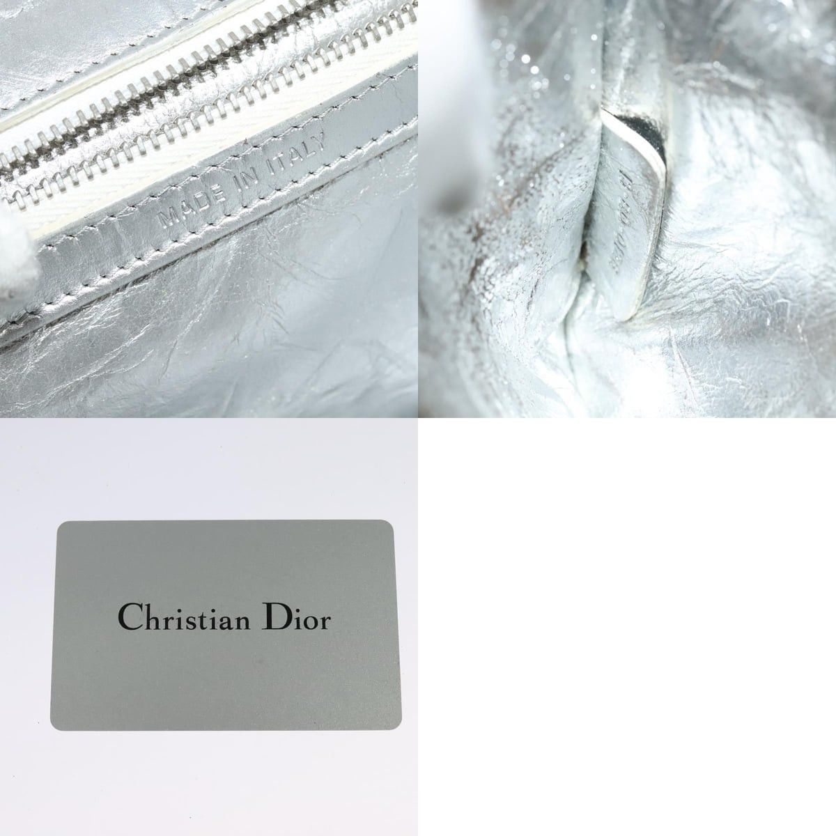 Dior DIOR Chain Diorama Shoulder Bag Leather Silver Size ONE SIZE - 13 Thumbnail
