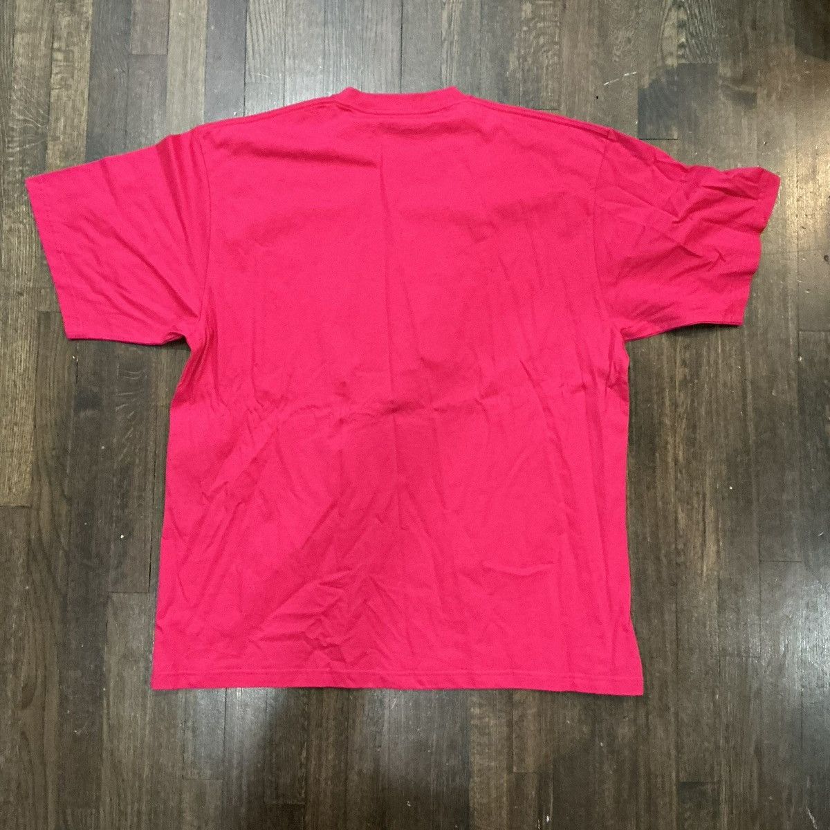 Balenciaga Raspberry and White Boxy T-shirt Size US XL / EU 56 / 4 - 2 Thumbnail