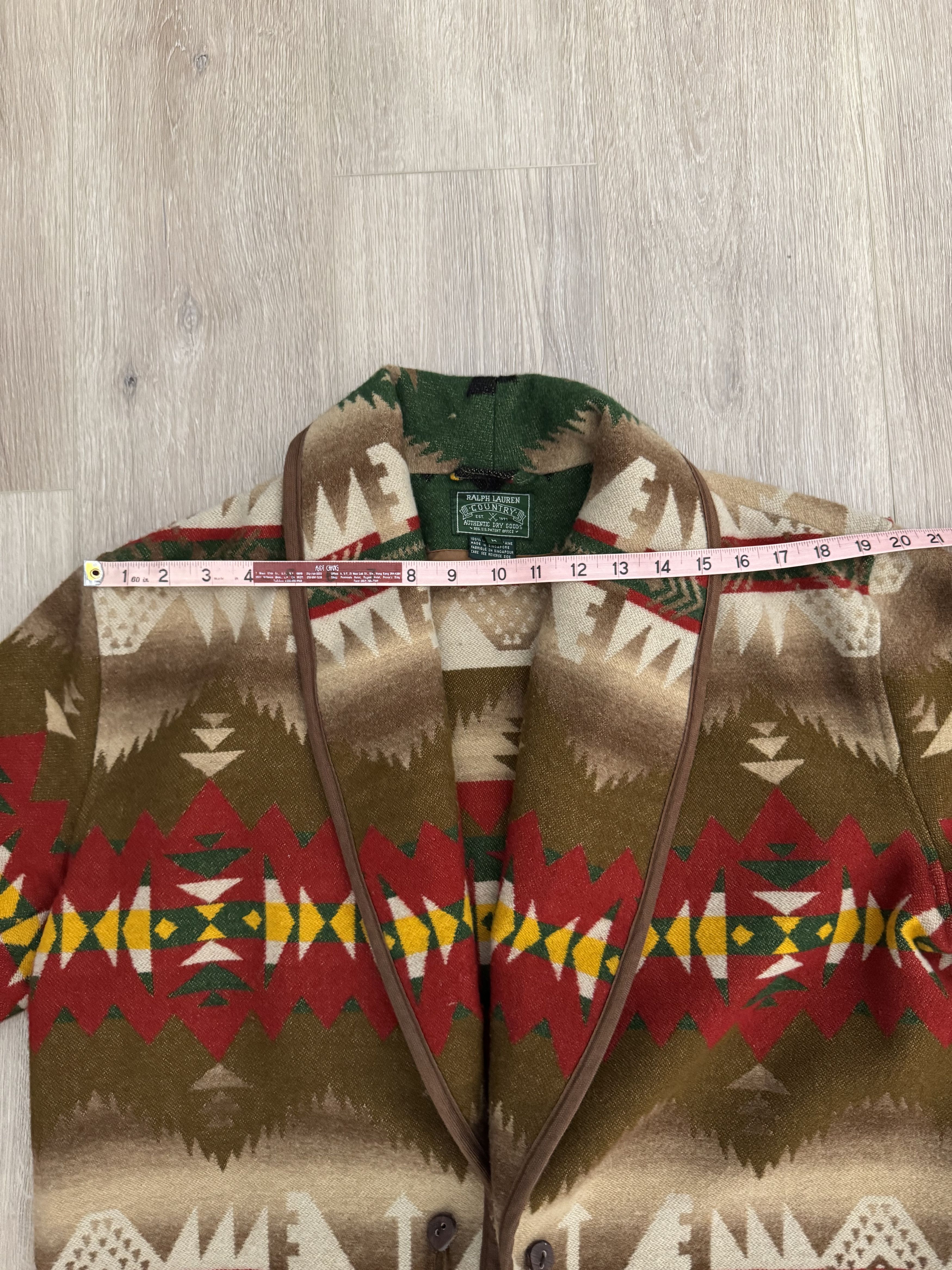 Polo Ralph Lauren Polo Country Aztec Robe Wool Blanket Coat Vintage Western Size US M / EU 48-50 / 2 - 12 Thumbnail