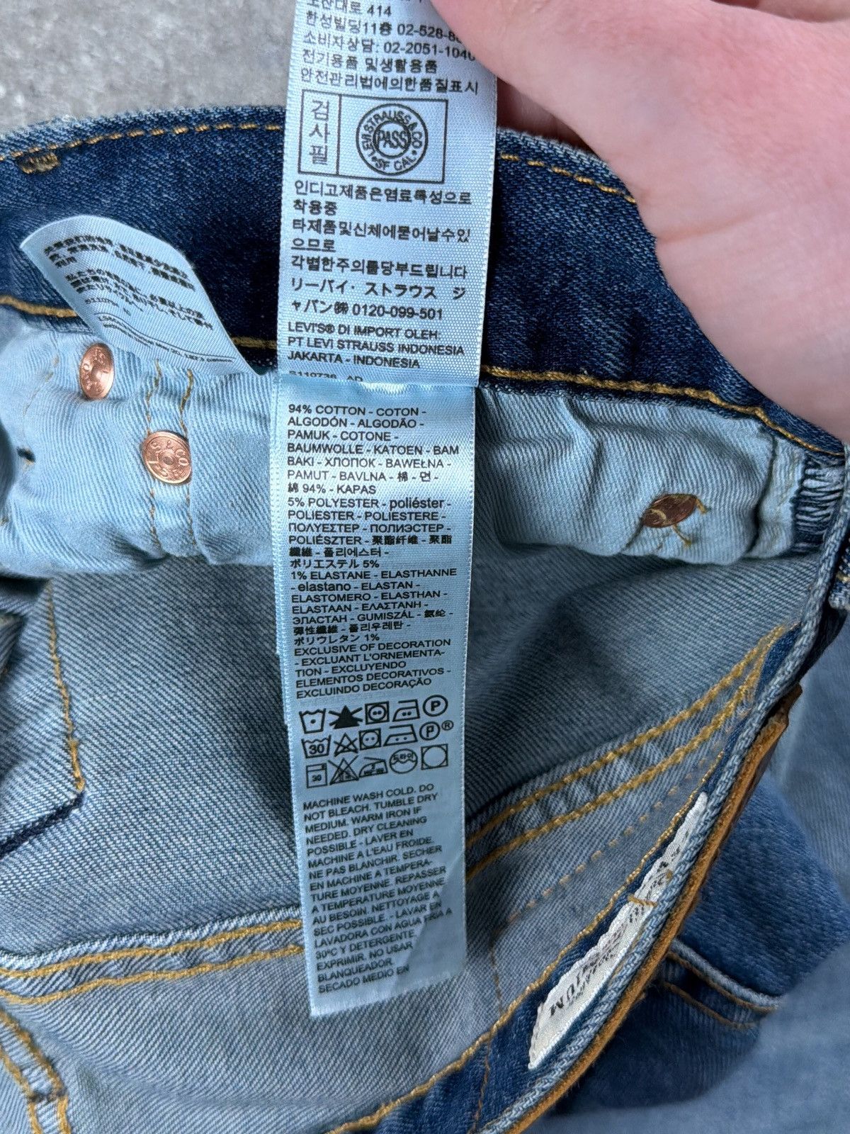 Levi's Vintage 00s Levi’s 501 Japan - Faded Mud Wash, Distressed Size US 31 - 6 Thumbnail