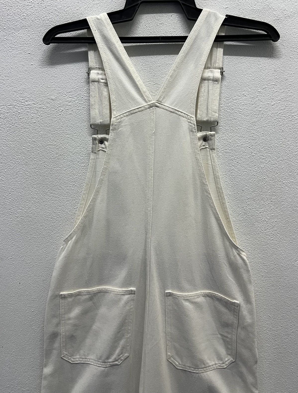 GU × Vintage GU White Denim Overalls - Size S Size US 32 / EU 48 - 4 Thumbnail
