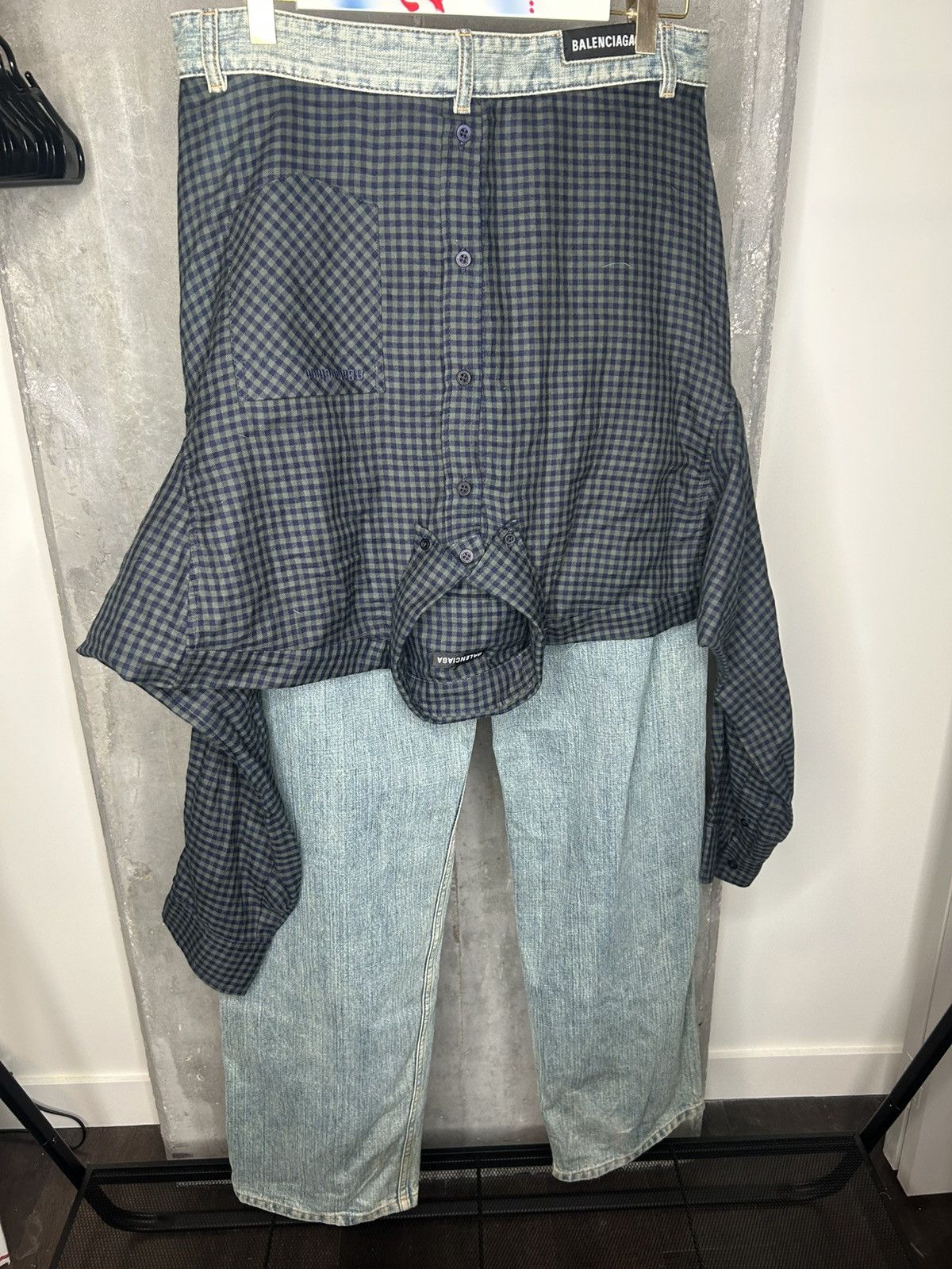 Balenciaga GRAIL HYBRID FLANNEL JEANS Size US 32 / EU 48 - 2 Thumbnail