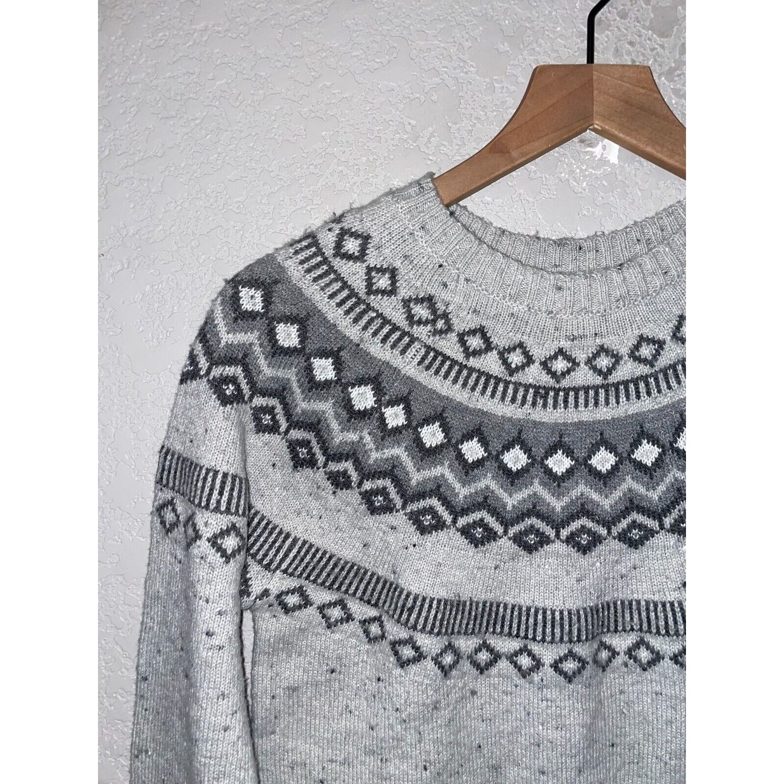Vintage Women's Original Weatherproof Vintage Sweater Gray Outerwear Size XS / US 0-2 / IT 36-38 - 2 Thumbnail