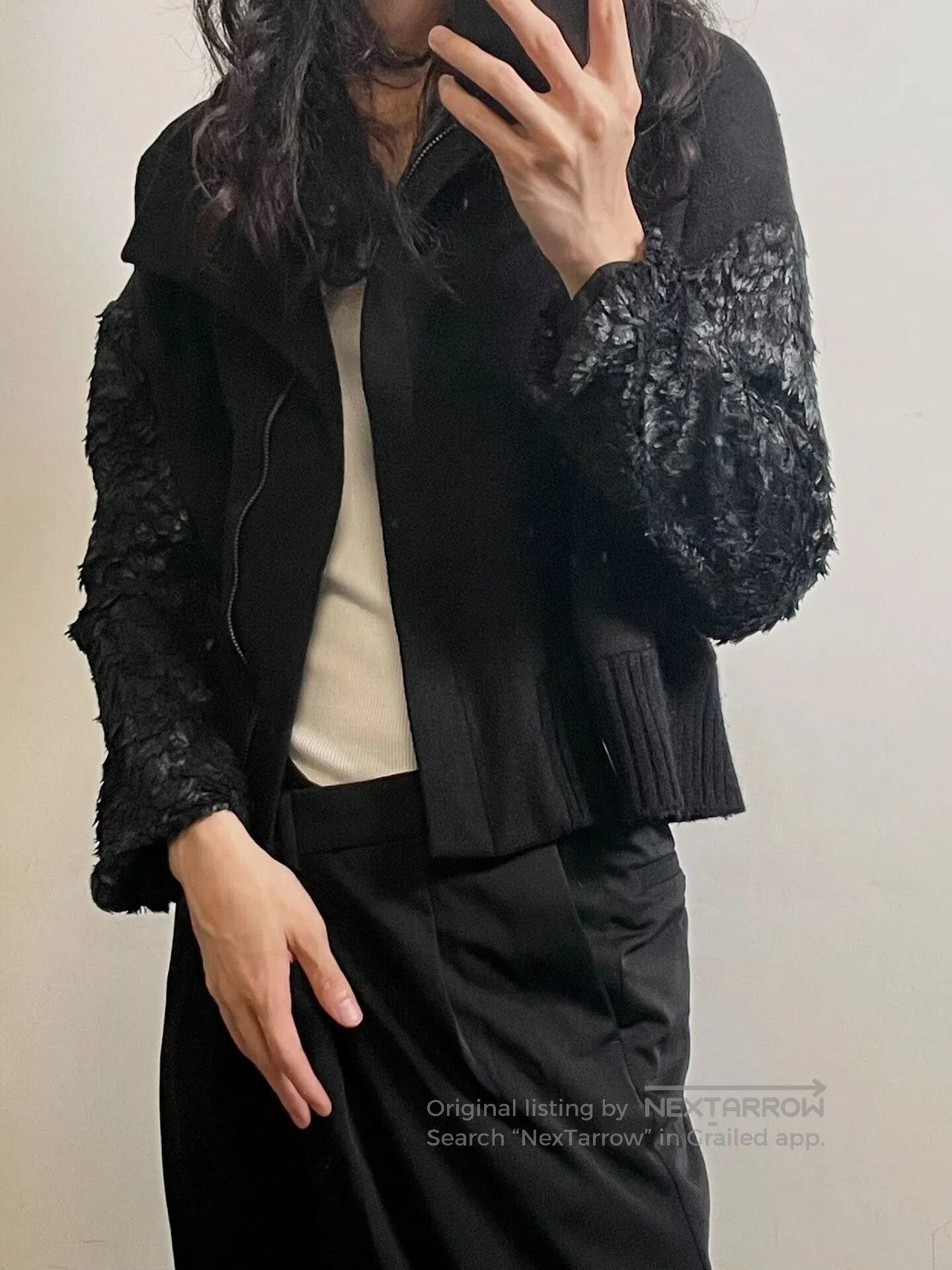 Ann Demeulemeester Ann Demeulemeester Black Short Jacket. Size S / US 4 / IT 40 - 3 Thumbnail