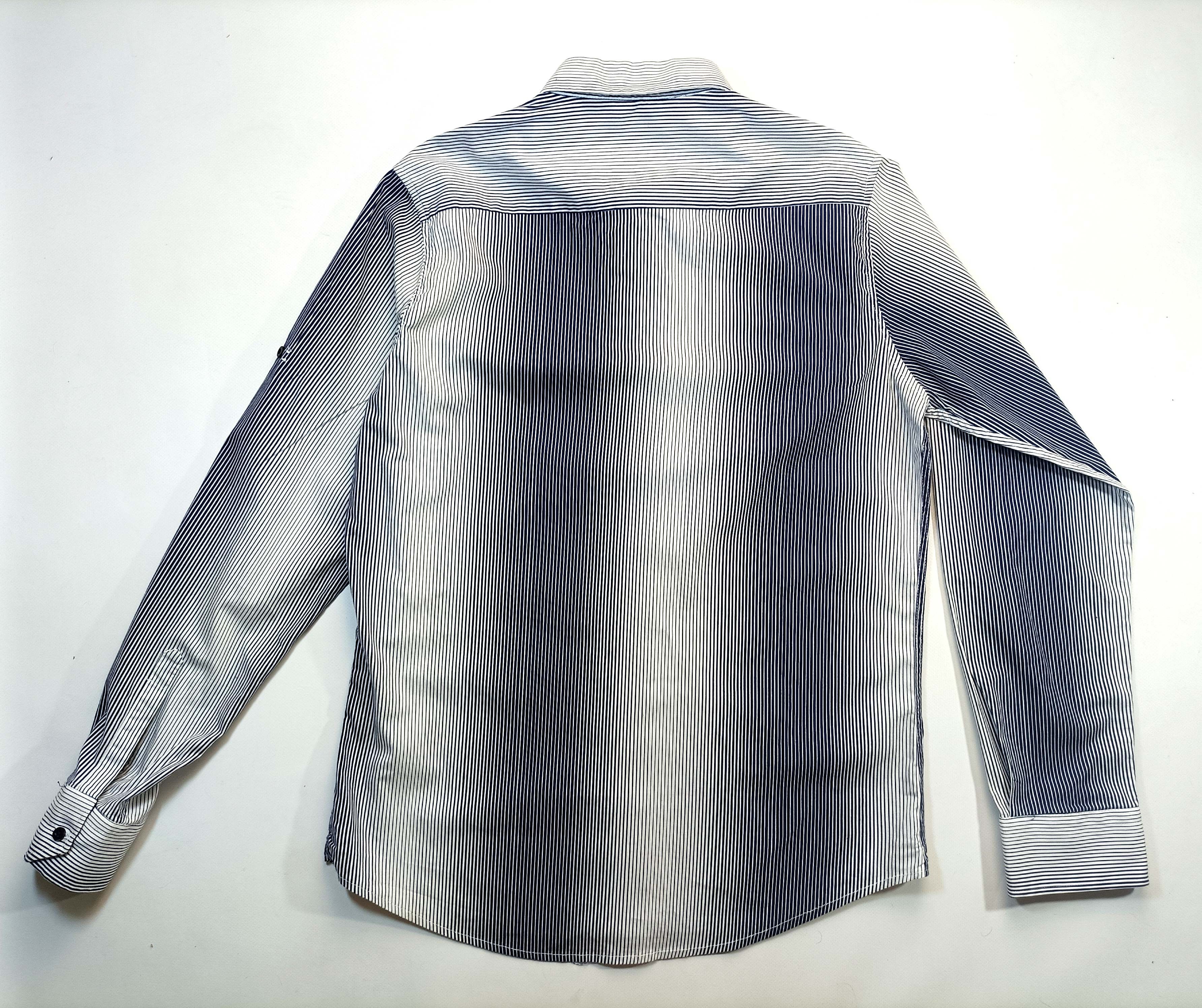 Armani Armani Mens Slim Fit Striped Button Down Shirt Black White L Size US L / EU 52-54 / 3 - 2 Thumbnail