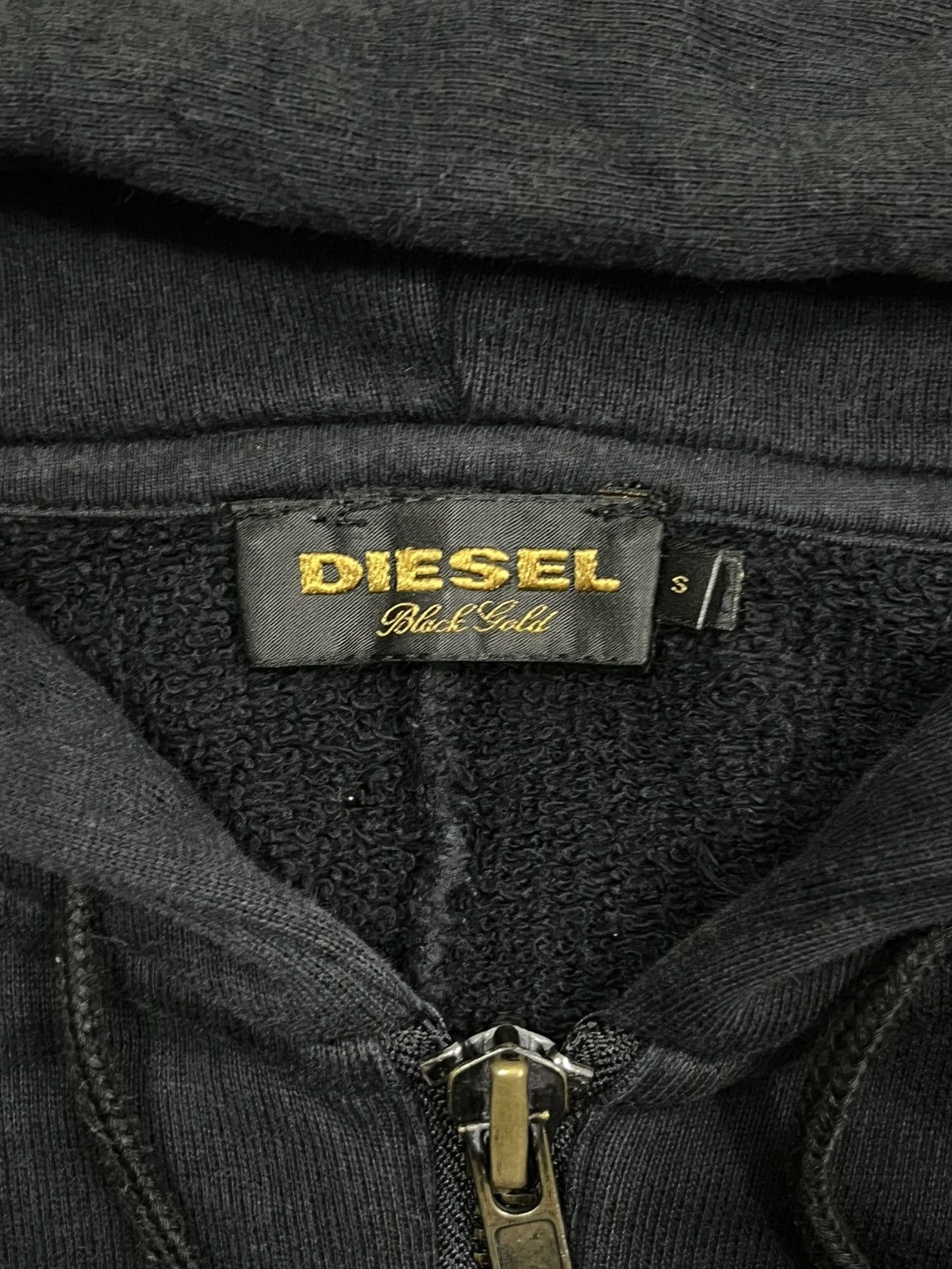 Diesel Black Gold DIESEL BLACK GOLD SKULL ZIP DISTRESSED UP HOODIE Size US S / EU 44-46 / 1 - 3 Thumbnail