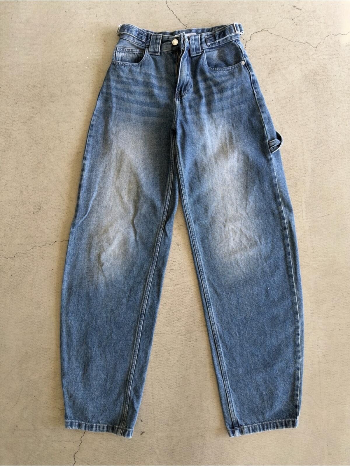 Bershka Bershka / Carpenter Jeans / Blue Wash Size 24" / US 00 / IT 34 - 1 Thumbnail