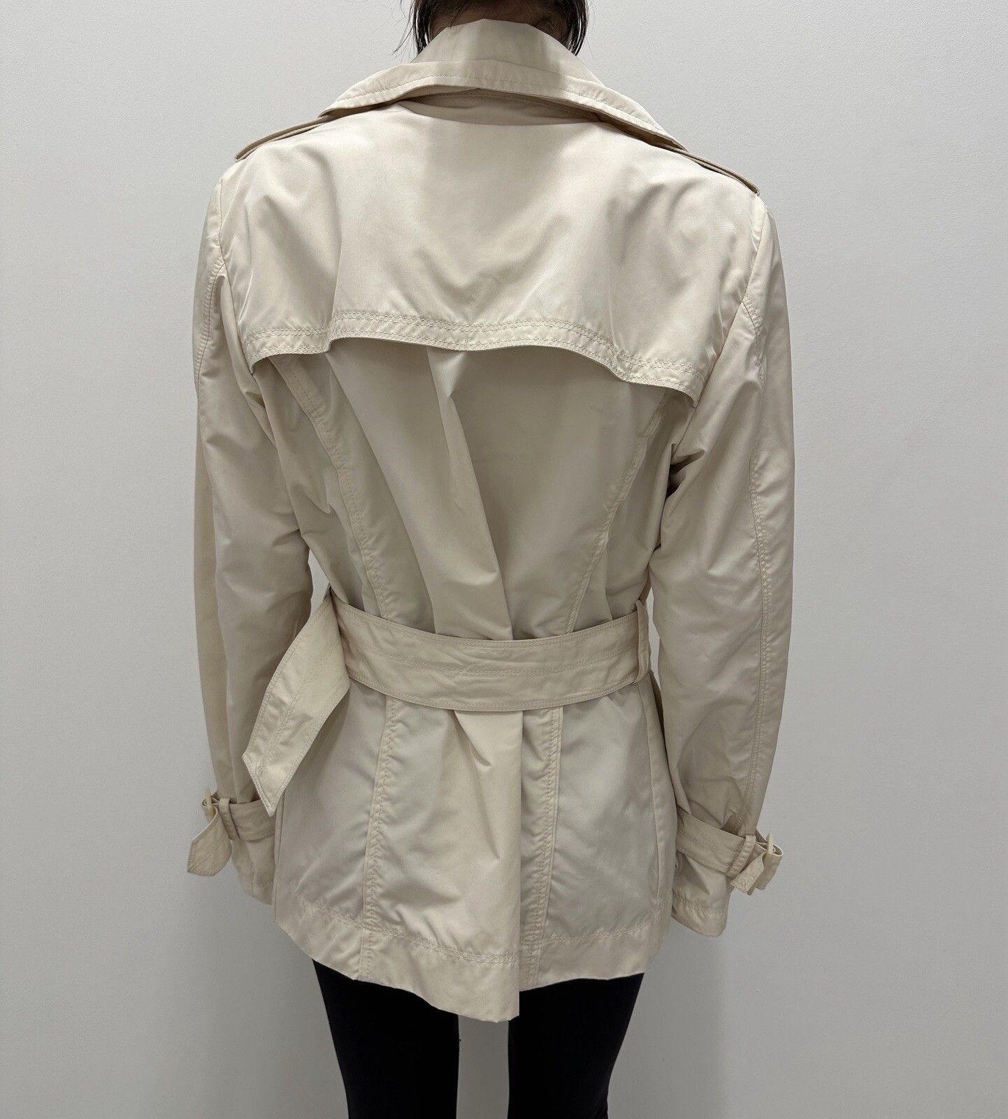 Moncler Moncler Nerine Women Belted Trench Coat Jacket Nylon Shirri Size L / US 10 / IT 46 - 8 Thumbnail