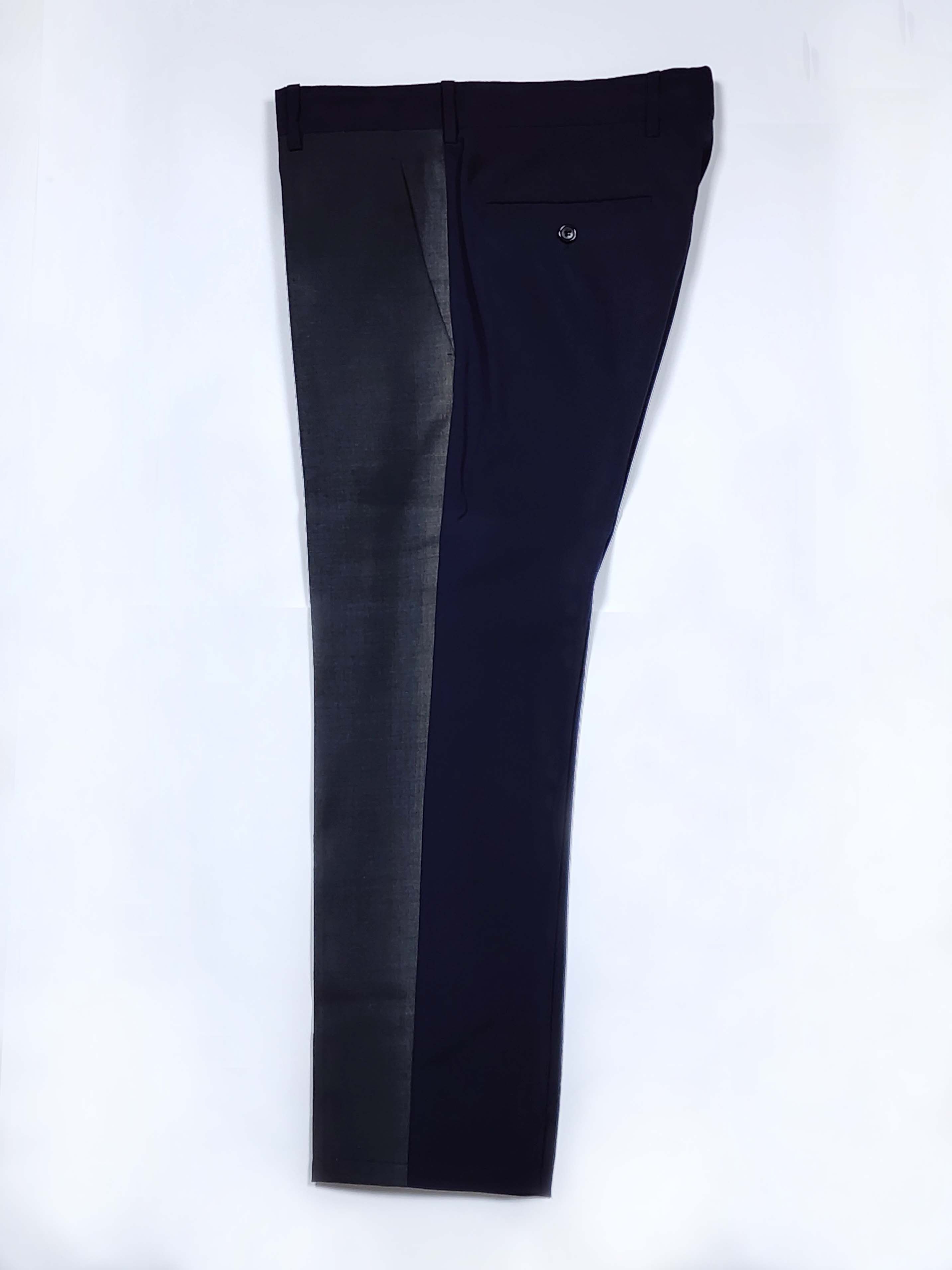Prada Bicolor Charcoal Navy Virgin Wool Pants Size US 32 / EU 48 - 5 Thumbnail
