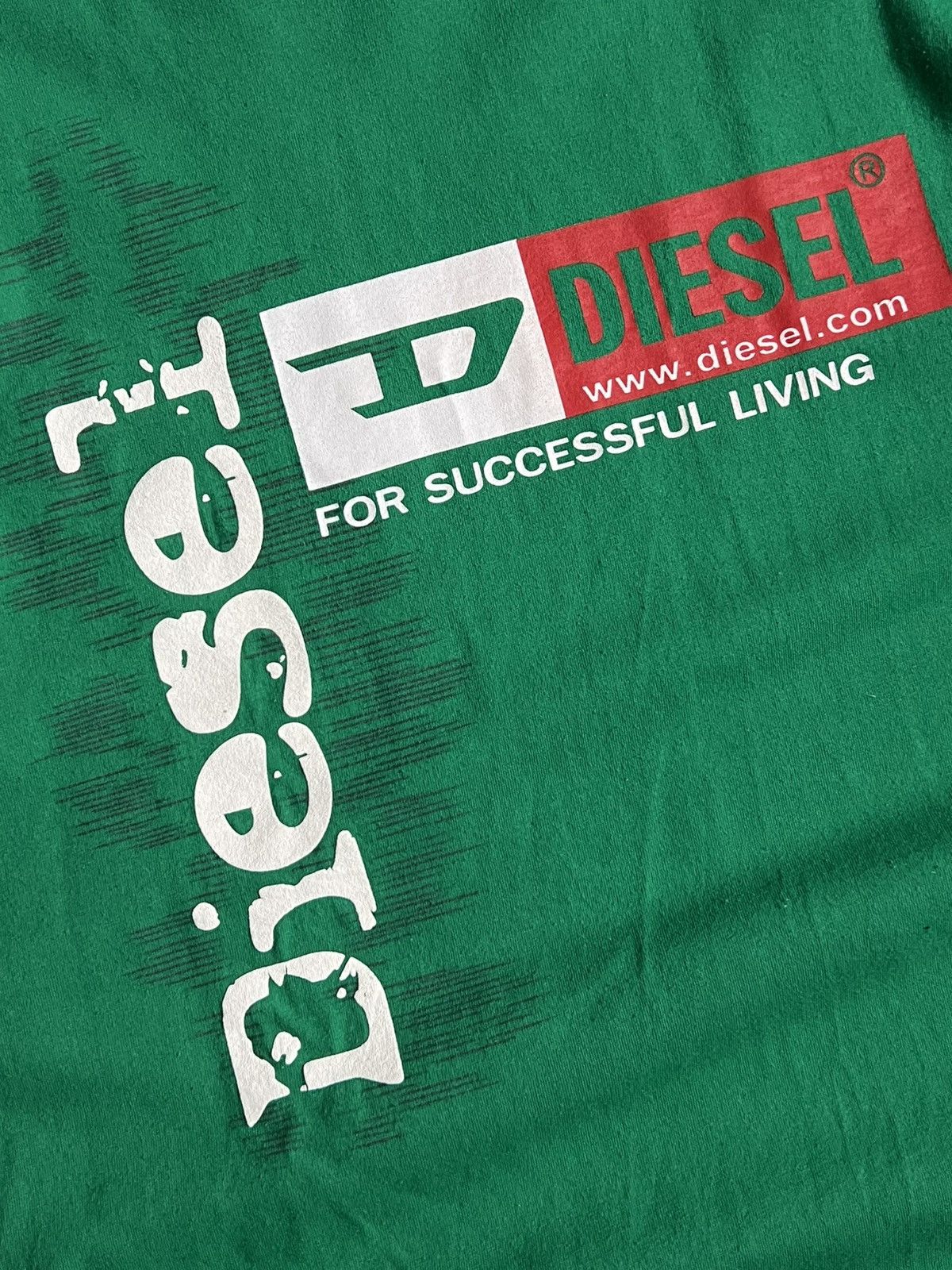 Diesel Vintage 90’s Diesel Y2k Rare Big Logo T-shirt Size US XL / EU 56 / 4 - 6 Thumbnail