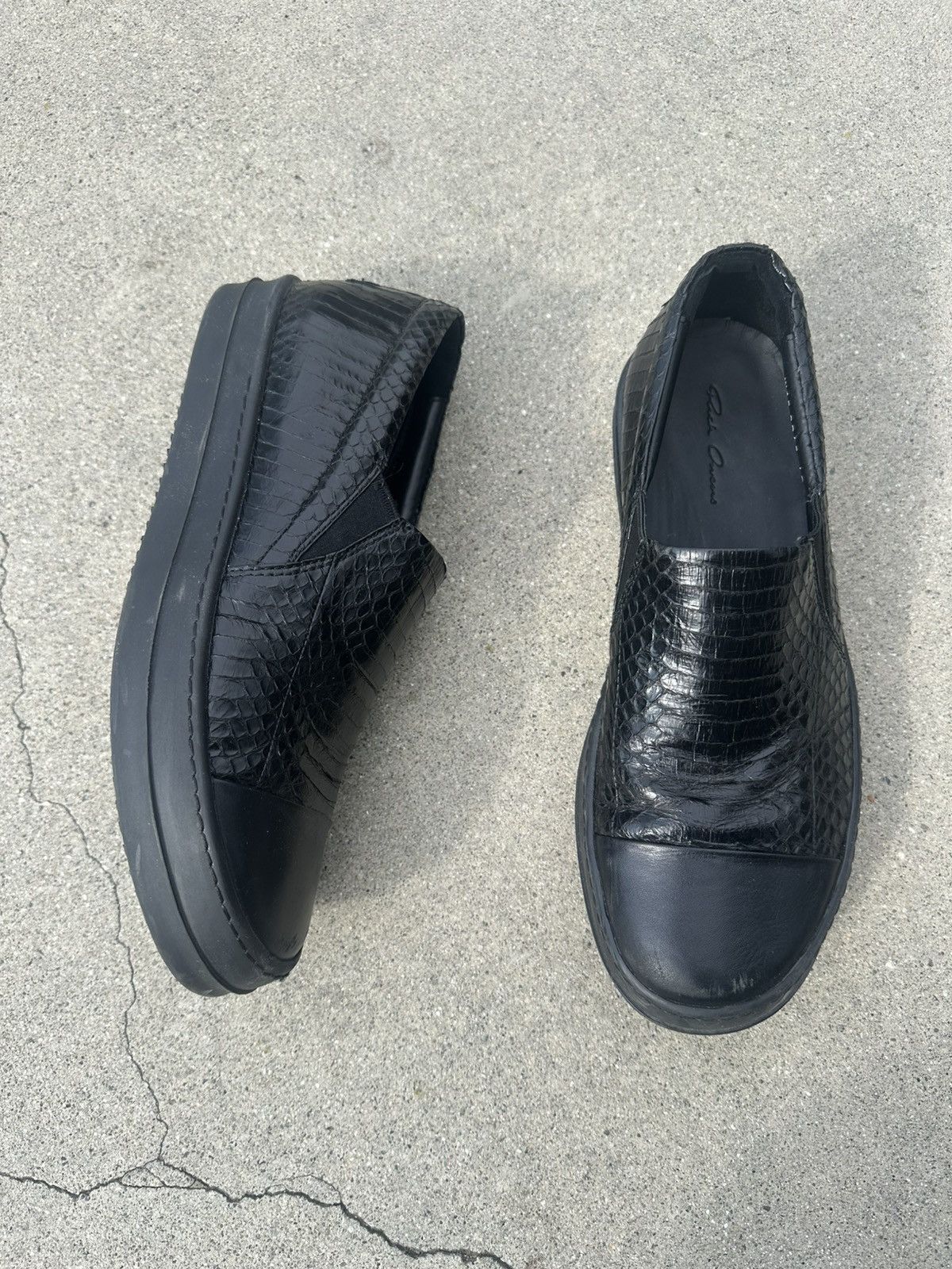 Rick Owens Rick Owens Python Leather Boat Shoes Size US 9 / EU 42 - 4 Thumbnail