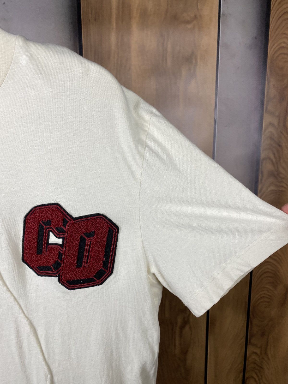Criminal Damage 🧶T-Shirt Criminal Damage Velour Logo Beautiful Stitching🧶 Size US L / EU 52-54 / 3 - 5 Thumbnail