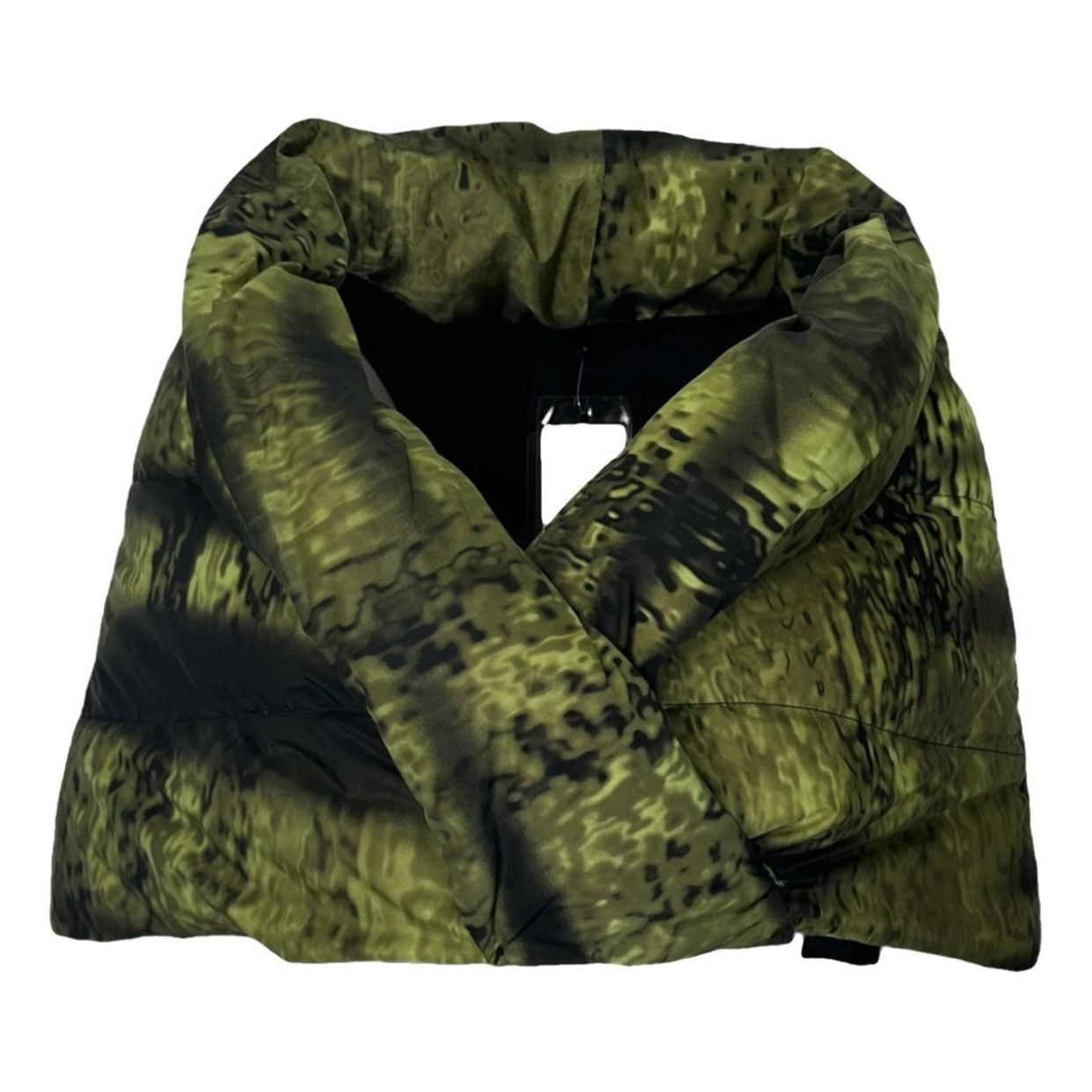 Prada holographic print down jacket.