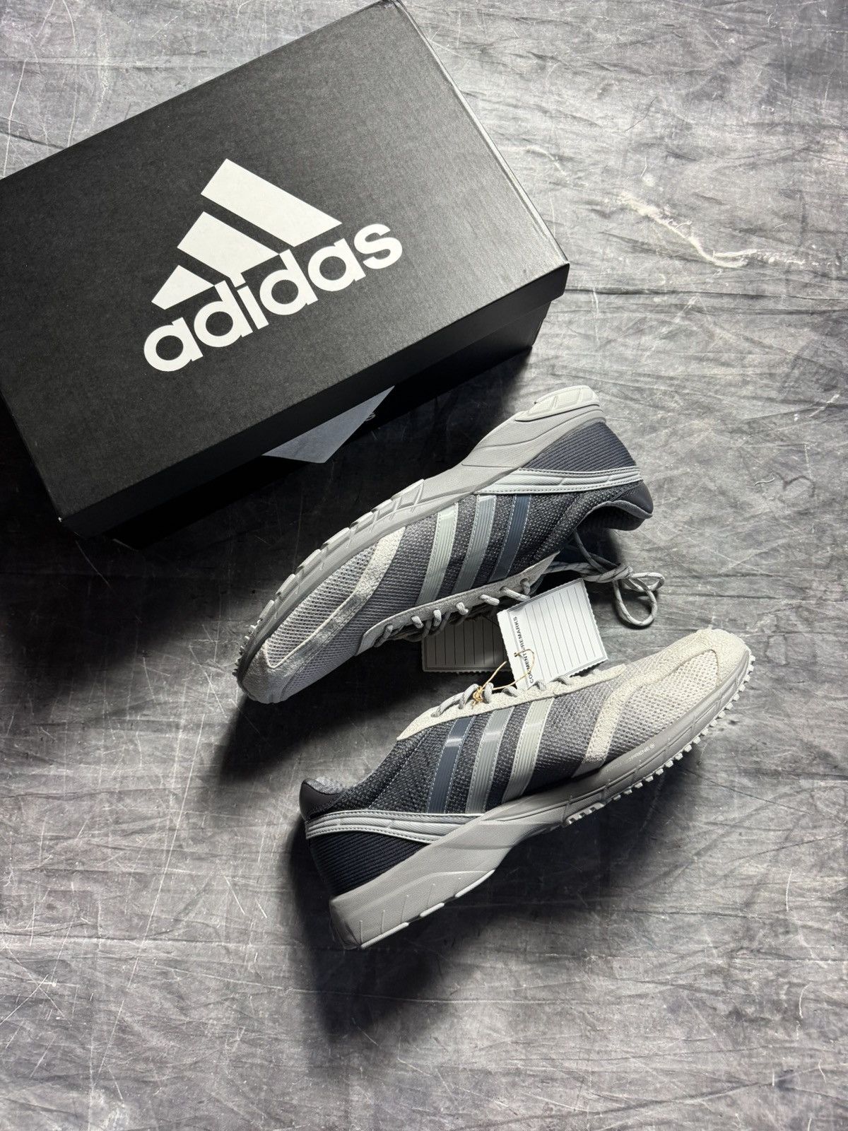 Adidas F&F Concept (K) x Adidas Adizero Adios OG SAMPLE Size US 13 / EU 46 - 1 Thumbnail