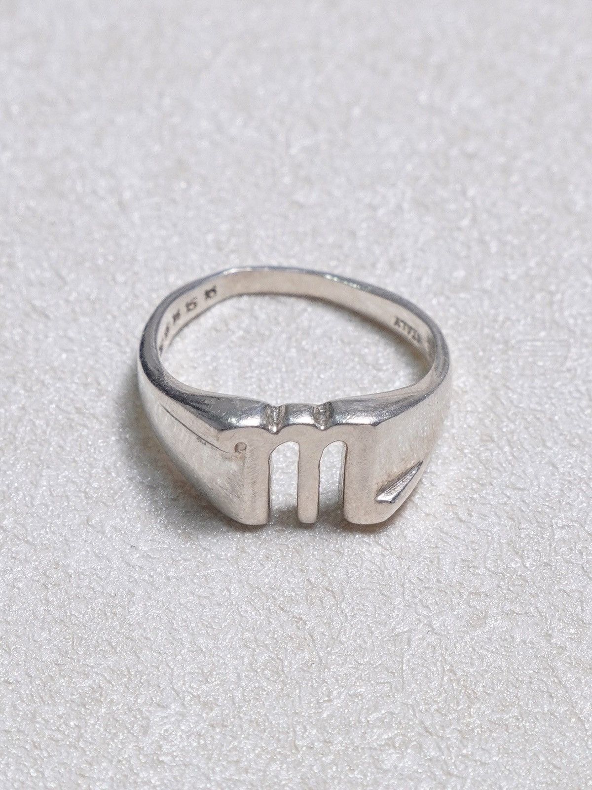 Maison Margiela Martin Margiela “M” Logo 925 Silver Ring Size ONE SIZE - 1 Thumbnail