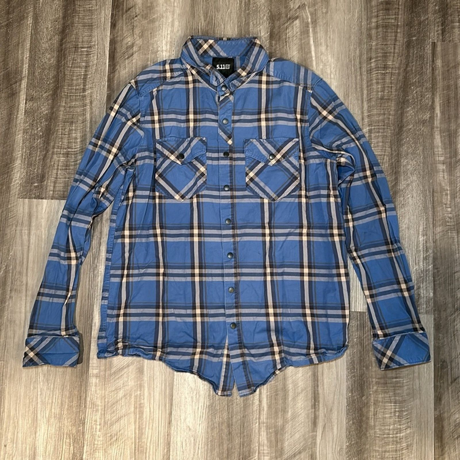 5.11 5.11 Tactical Long Sleeve Snap Button - Medium Size US M / EU 48-50 / 2 - 2 Thumbnail
