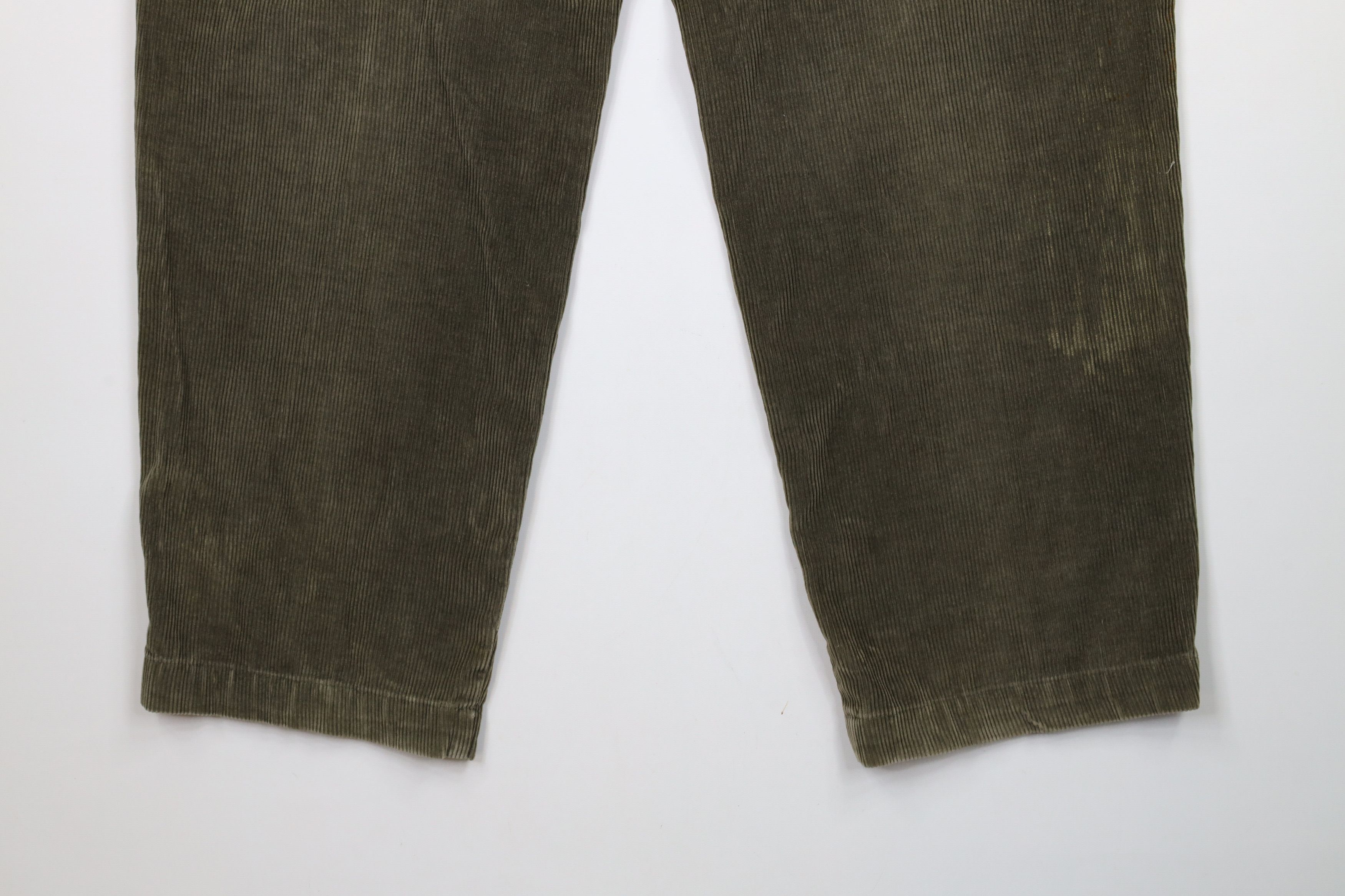 Tommy Hilfiger × Vintage Vintage 90s Tommy Hilfiger Pleated Wide Leg Corduroy Pants Size US 32 / EU 48 - 14 Thumbnail
