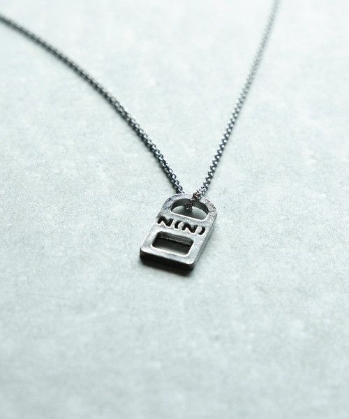 Number (N)ine Number nine N(N) LOGO PLATE HOLE NECKLACE Size ONE SIZE - 2 Thumbnail