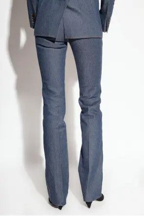 Saint Laurent Paris o1b1hav111224 Straight-leg Pants in Denim in Blue Size 30" / US 8 / IT 44 - 4 Thumbnail