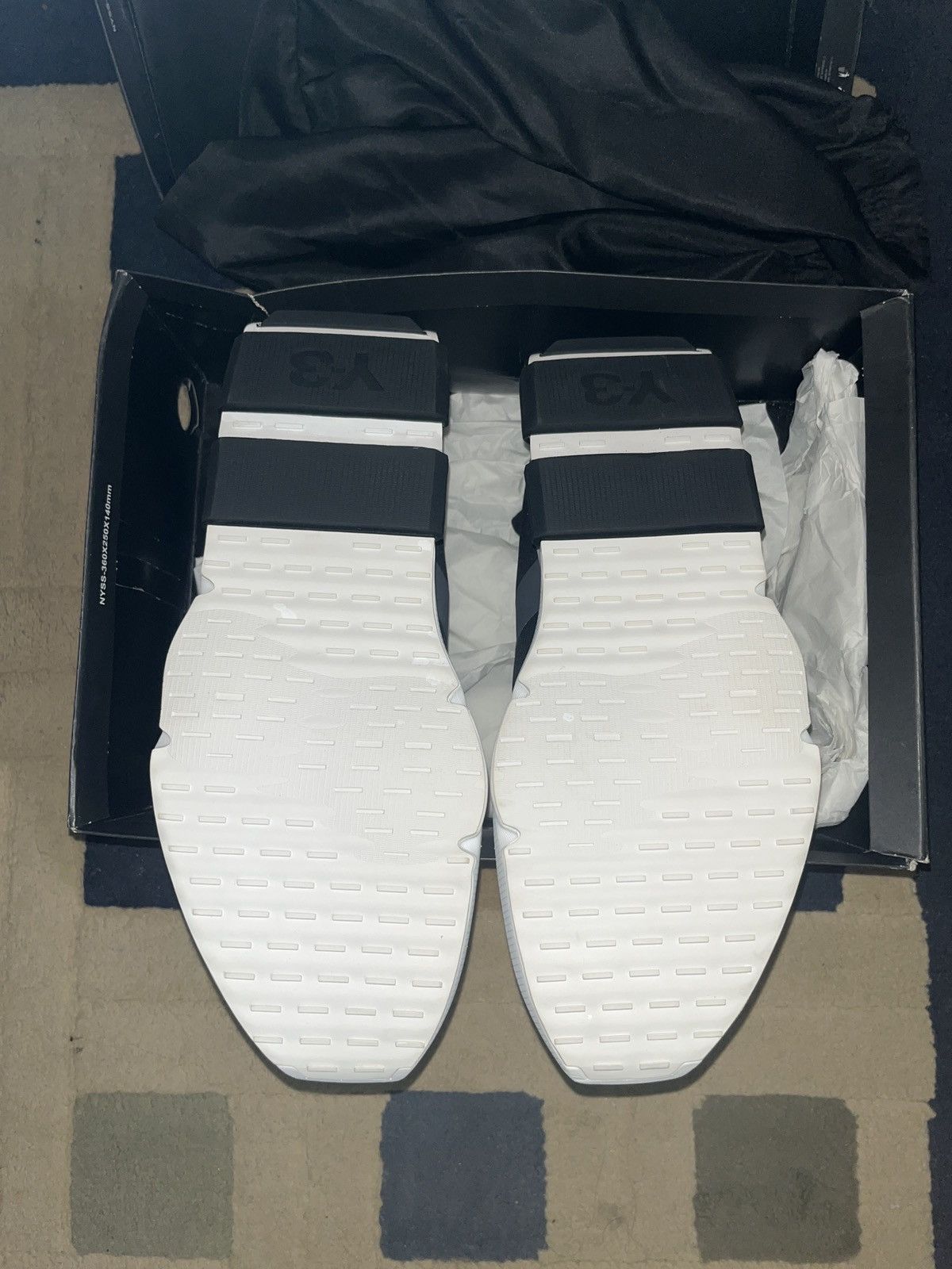 Y-3 Adidas Y-3 Noci Low Black And White Size 12 Brand New Size US 12 / EU 45 - 8 Thumbnail