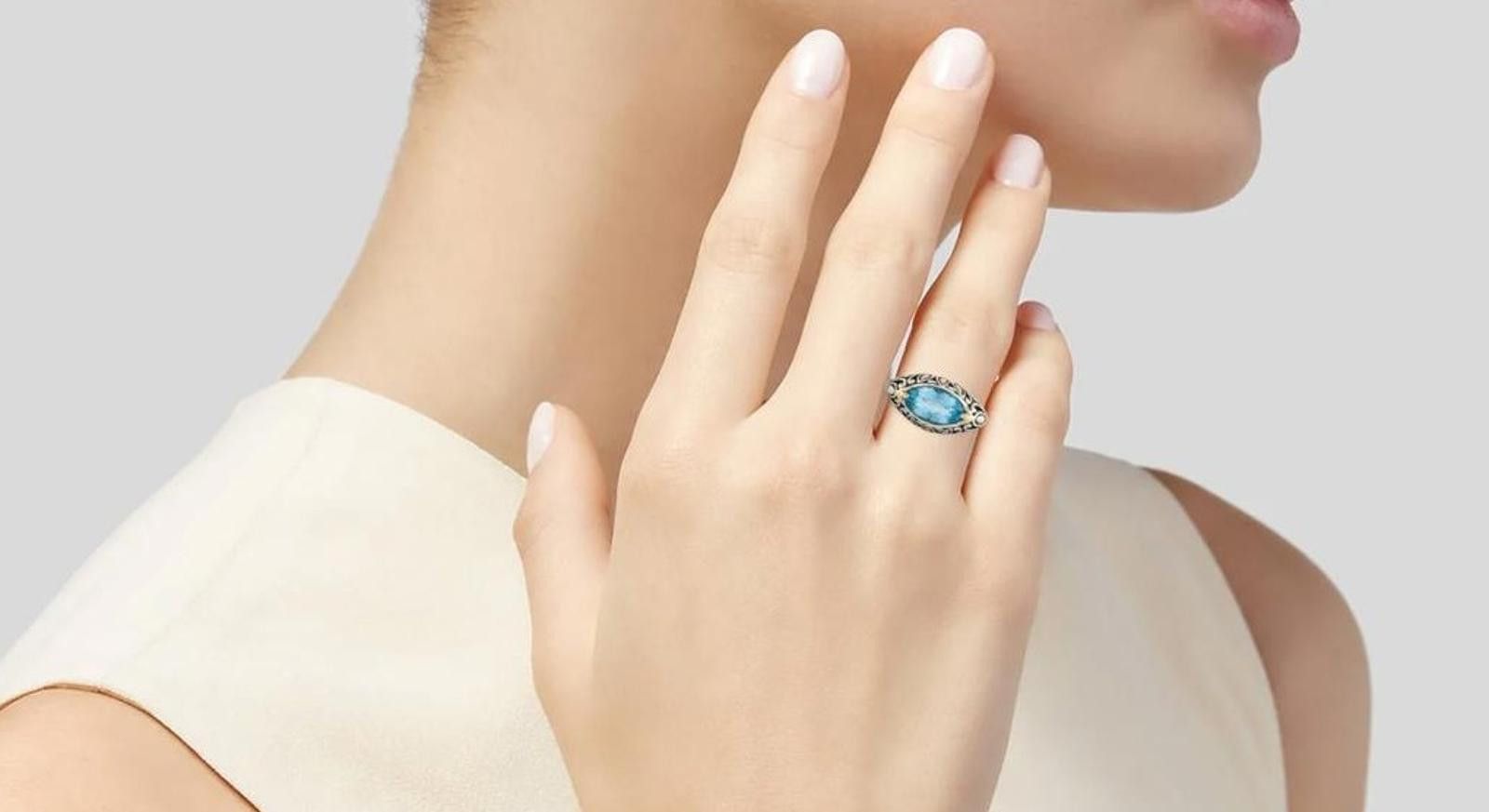John Hardy John Hardy Topaz Batu Band Size: 6.25 Size ONE SIZE - 1 Thumbnail